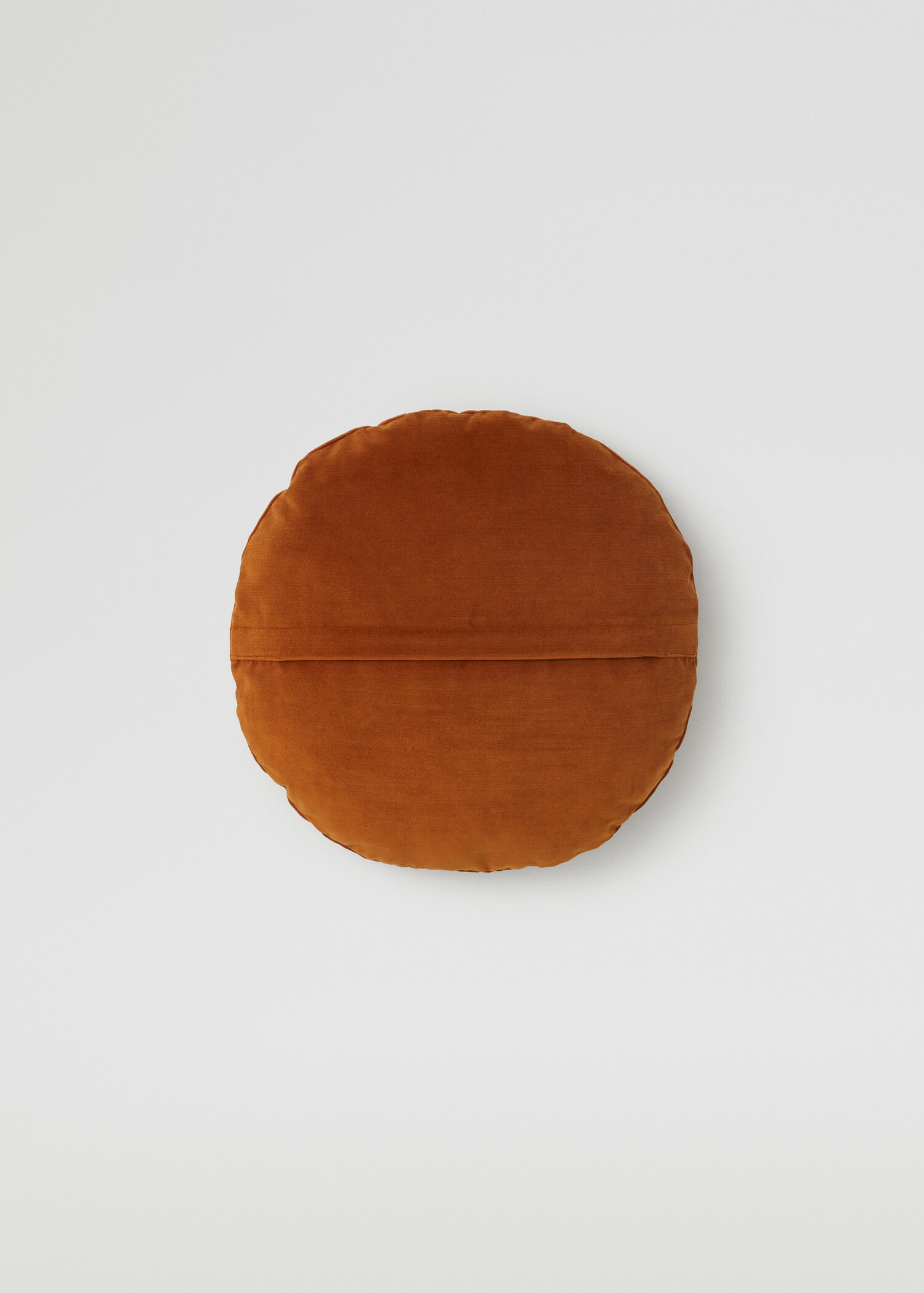 Round velvet cushion cover 40x40cm - Medium plane
