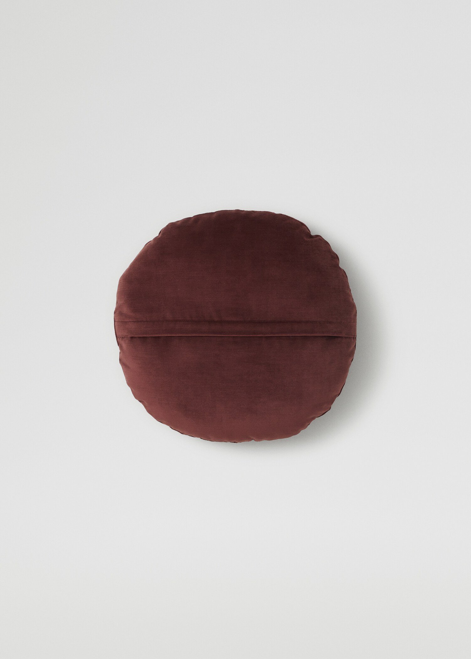 Round velvet cushion cover 40x40cm - Reverse of the article