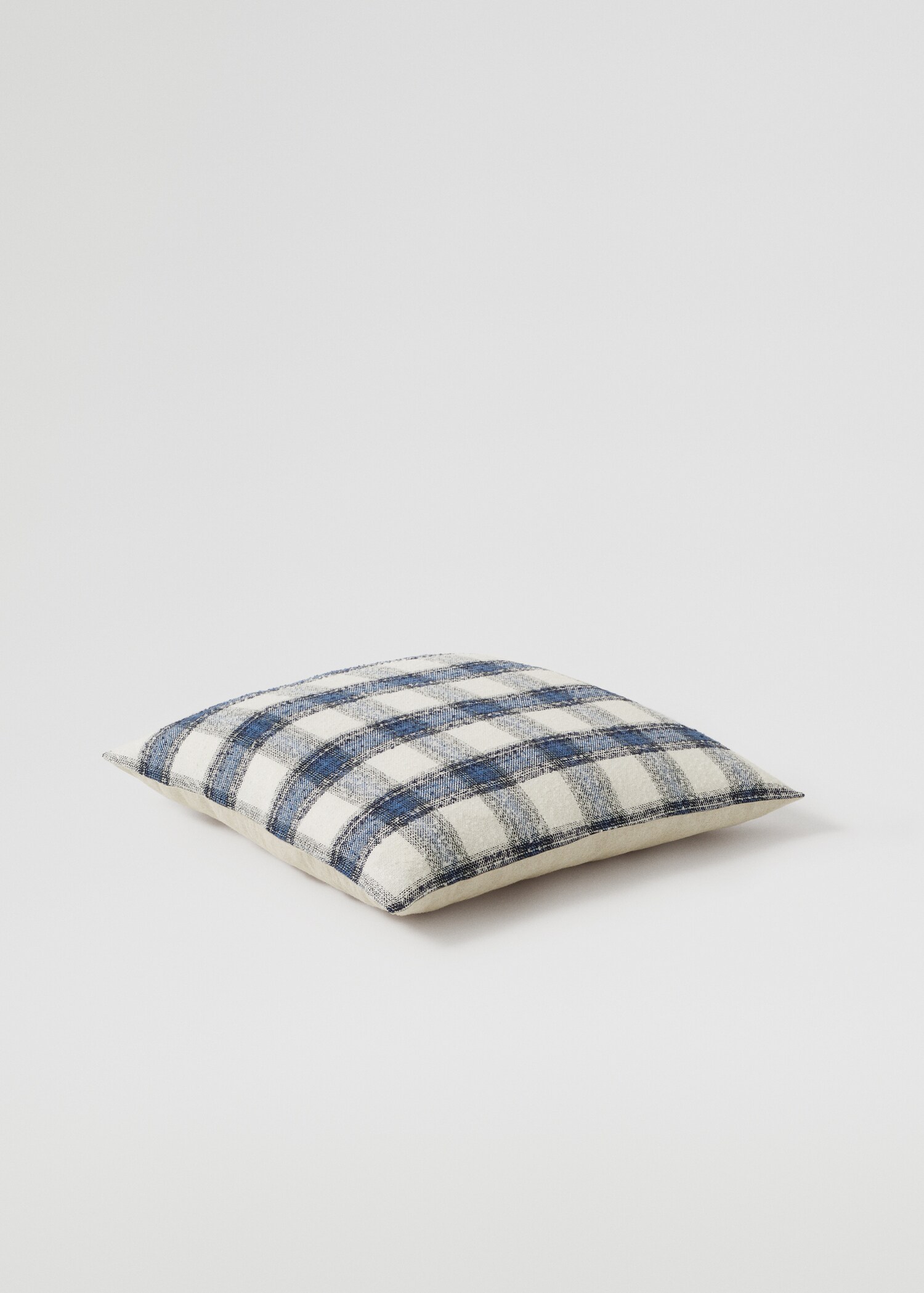 Check cotton cushion case 50X50cm - Medium plane