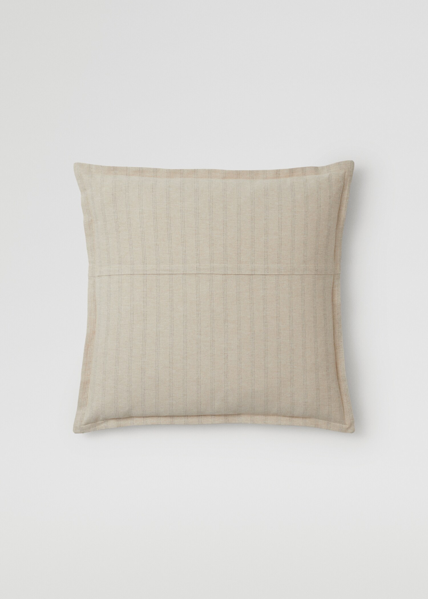 Gestreepte katoenen kussenhoes 60x60 cm - Achterkant van het artikel