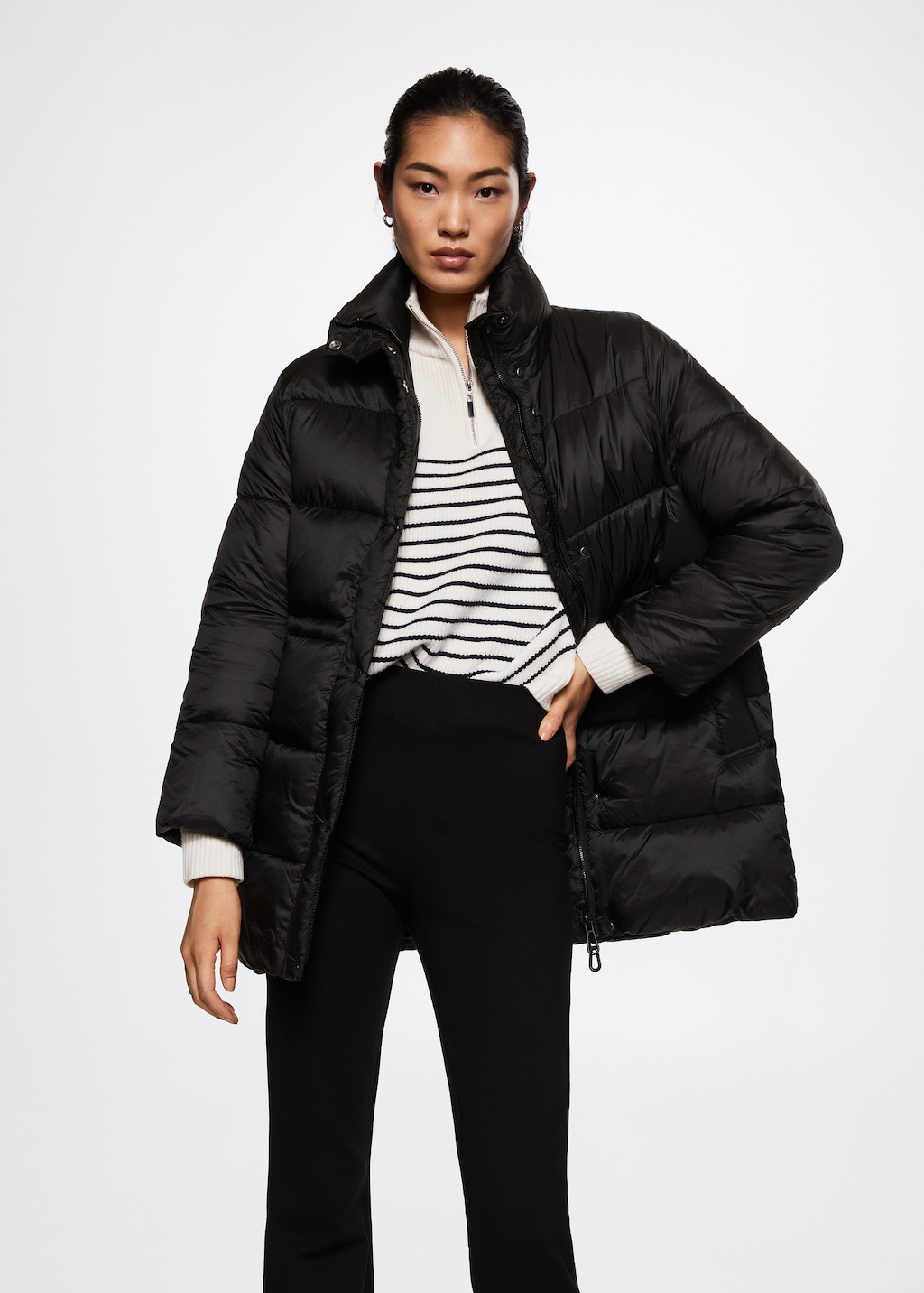 Adjustable padded anorak