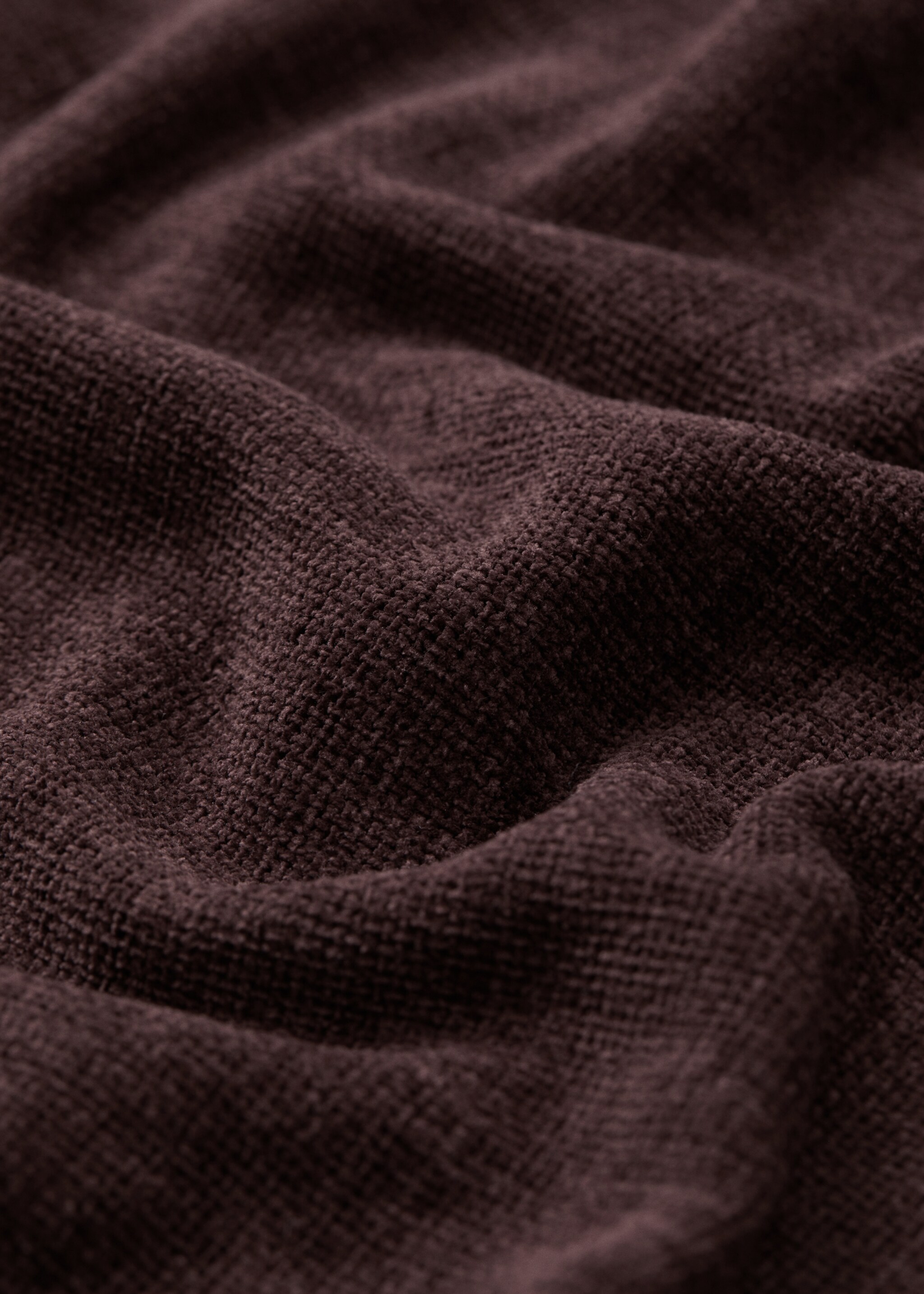 Decke mit Fransen 140 x 190 cm - Detail des Artikels 2, Bordeaux. Ref: 37194398-00.
