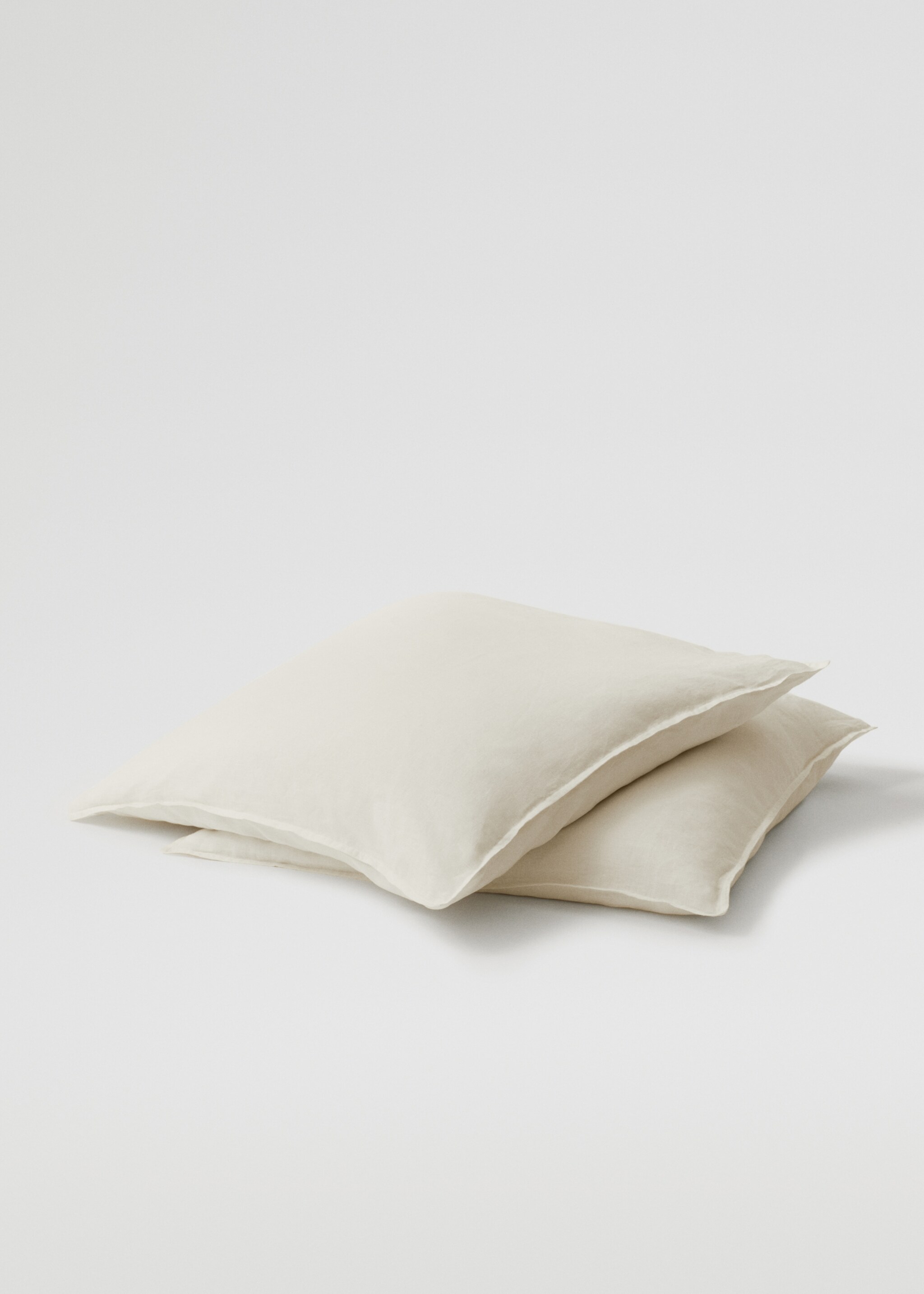 100% linen cushion case set 80X80cm - Medium plane