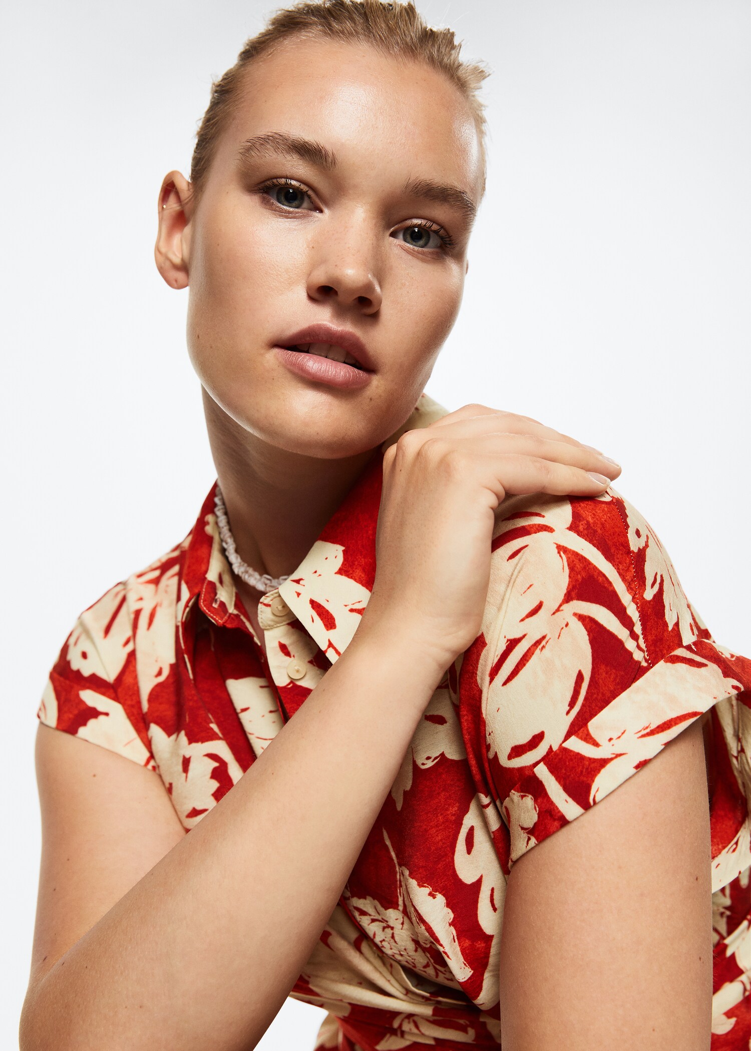Floral shirt dress - Details of the article 5