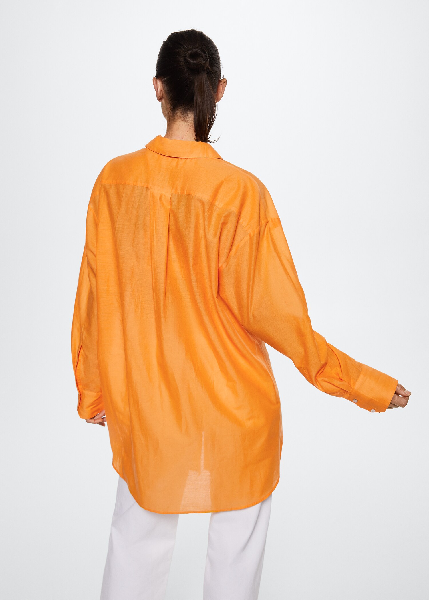 Camisa algodón oversize - Reverso del artículo