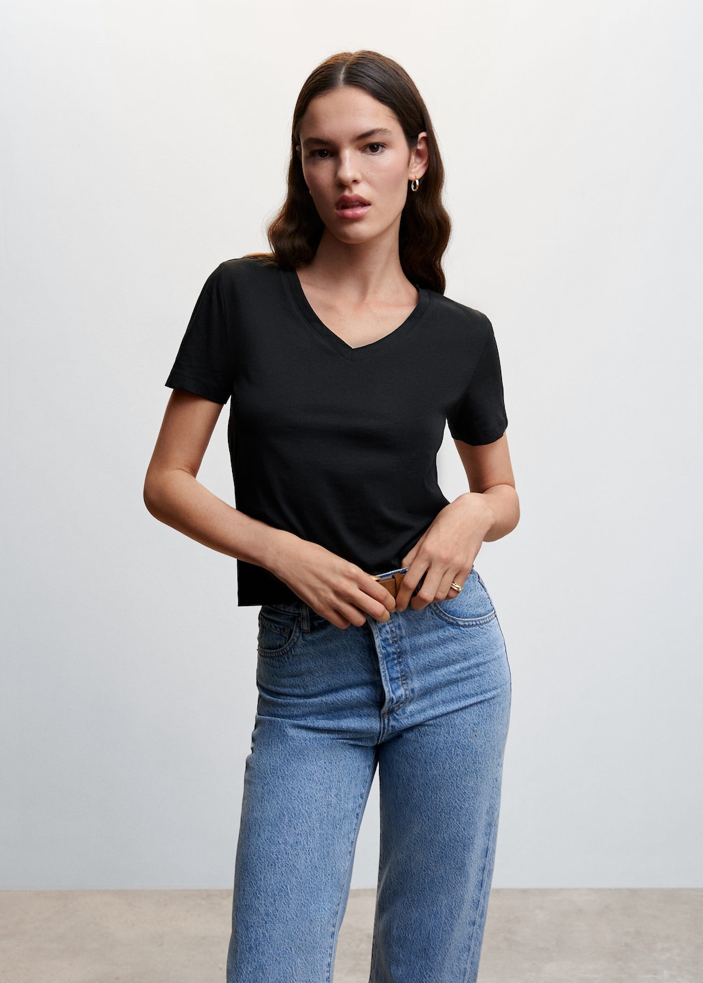 Camisetas mujer top mango outlet