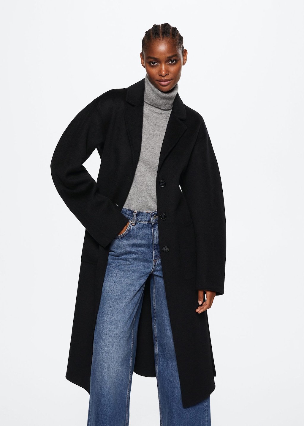 Fitted on sale wool jacket