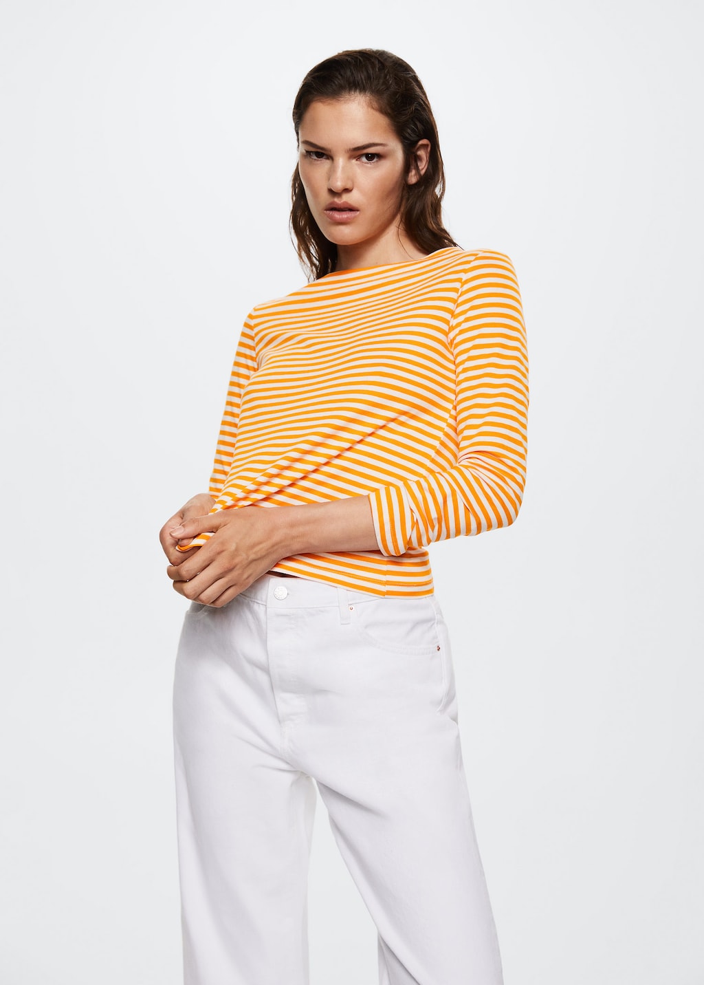 Camisetas y tops de Mujer 2024 MANGO OUTLET Espa a