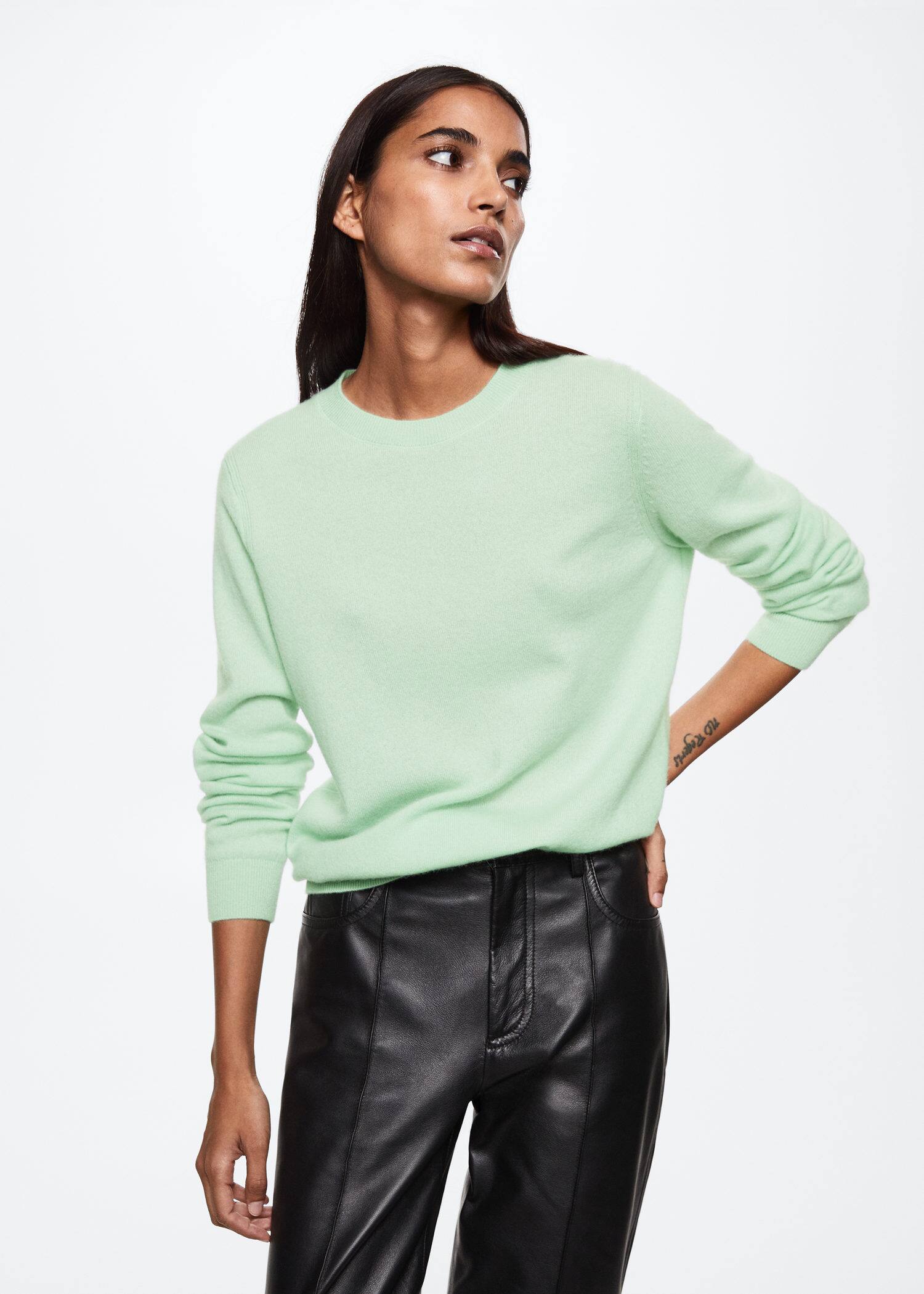 100% cashmere sweater - Náhled ve středové rovině