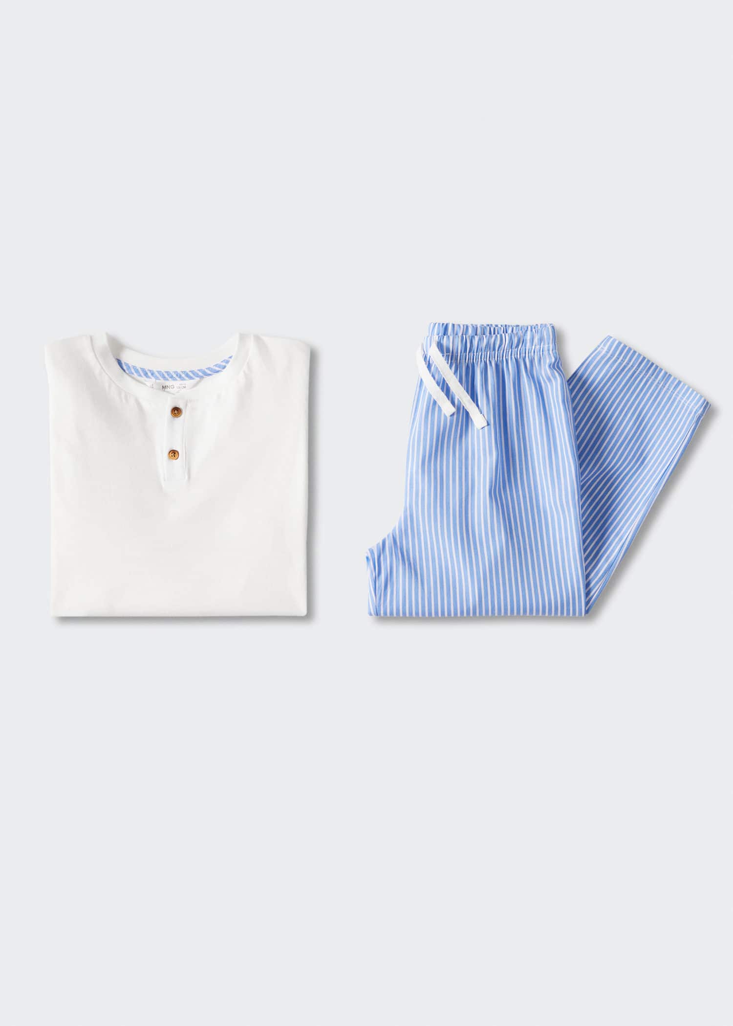 Cotton long pyjamas - Artikel utan modell