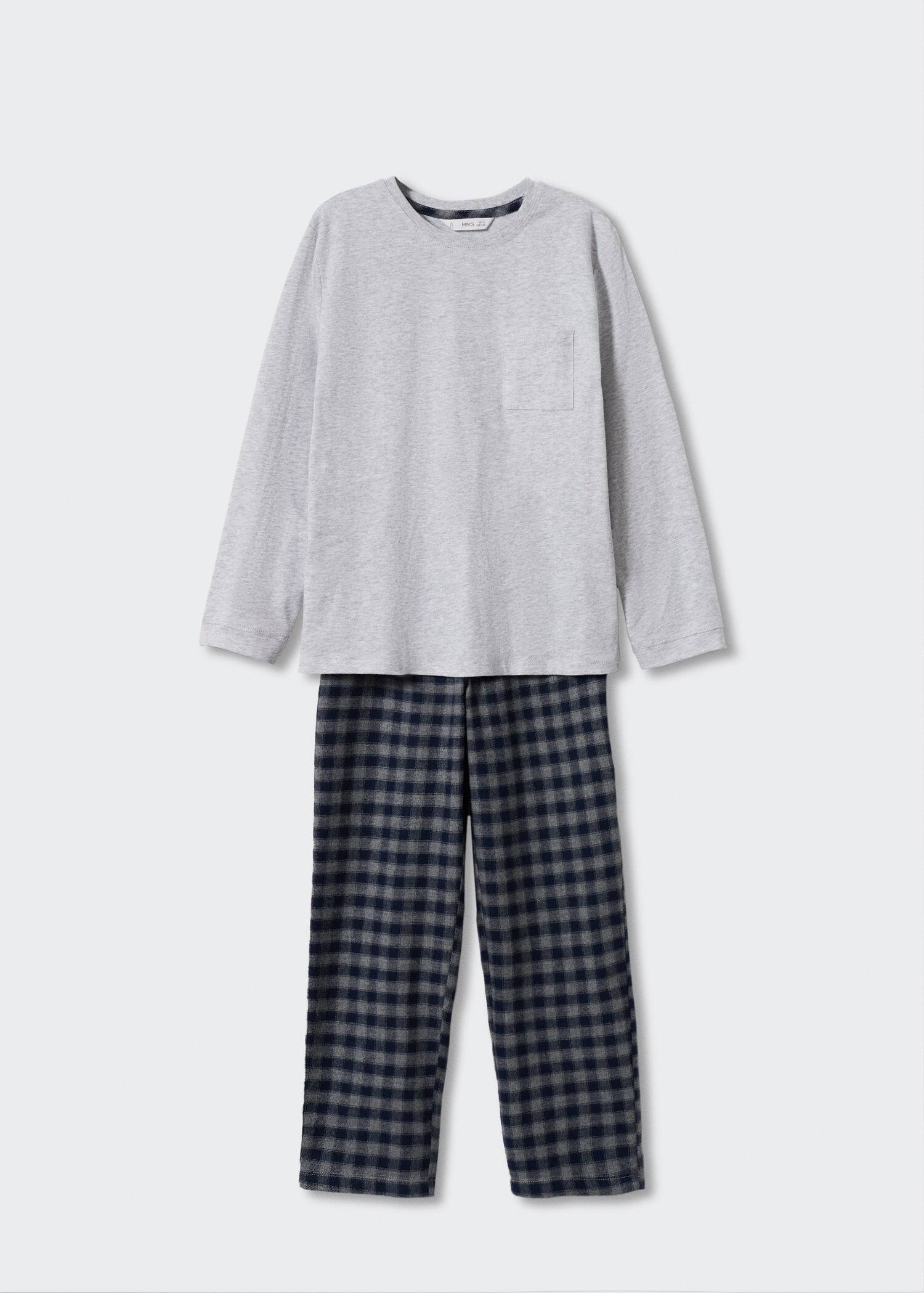 Two-pieces check long pyjamas - Zboží bez modelu