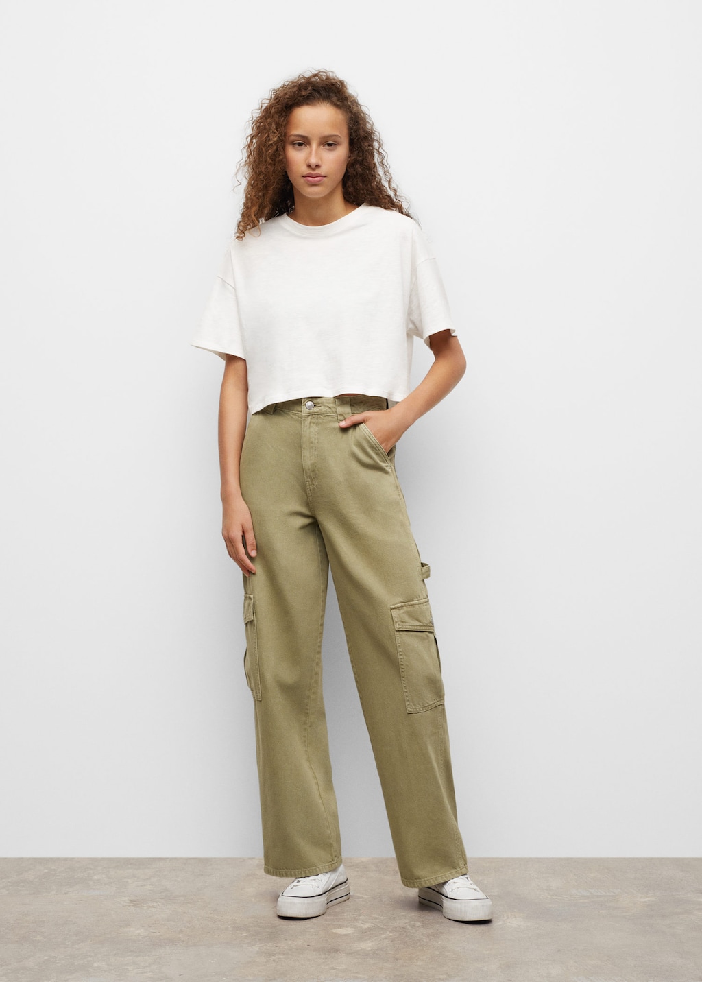 Pantalones online mango niña