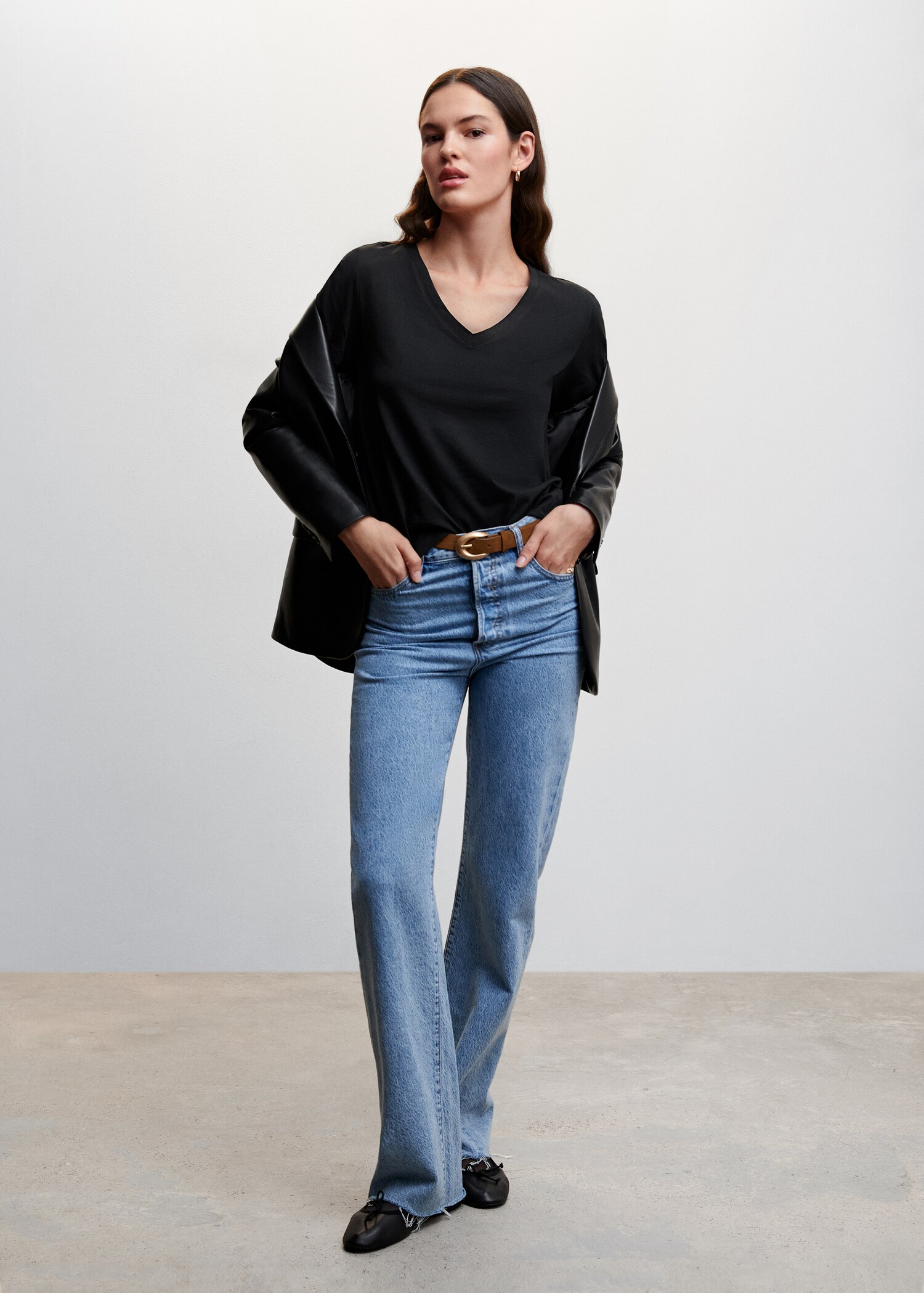 Essential cotton-blend T-shirt - General plane
