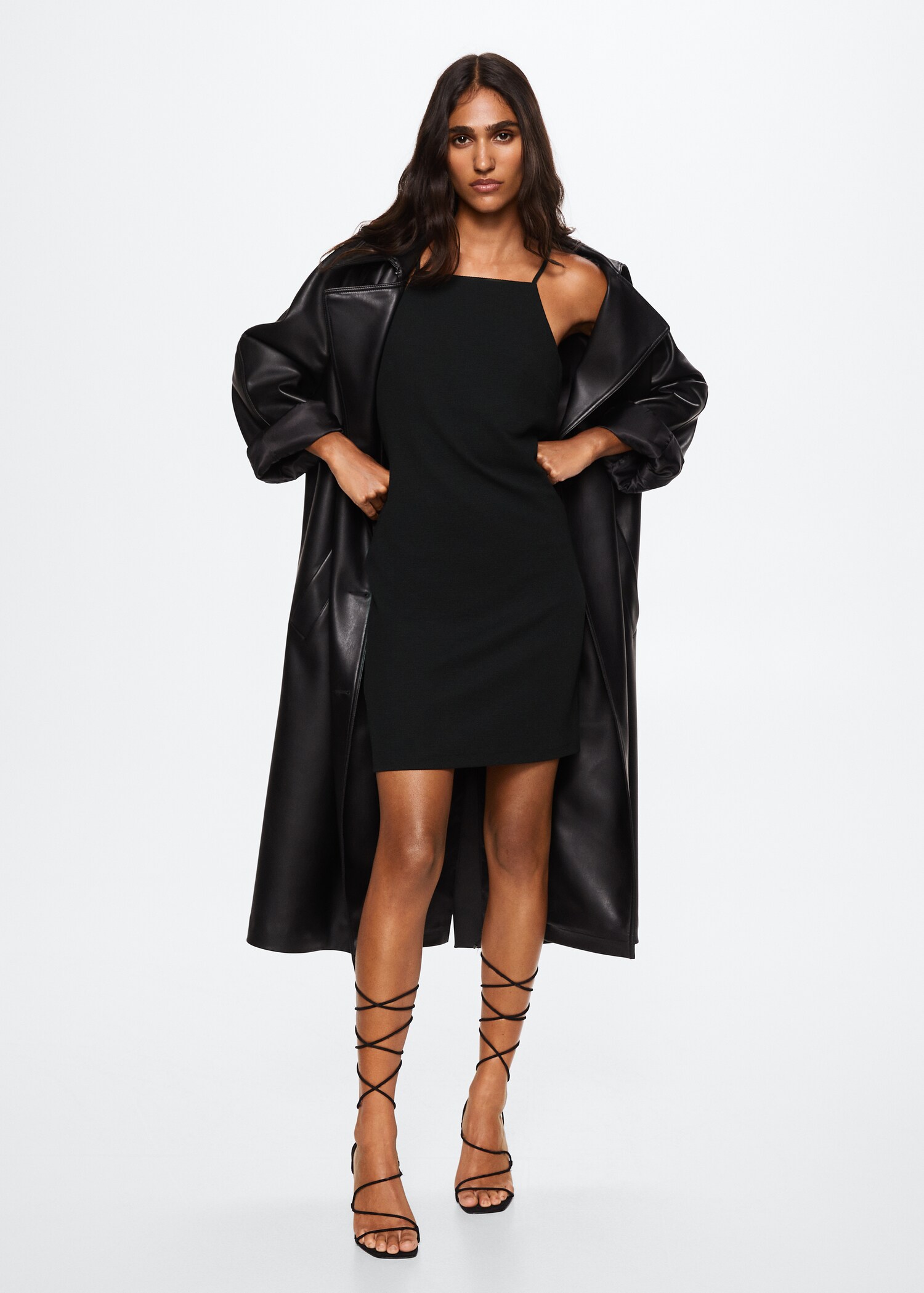 Tailored ribbed dress - General plane