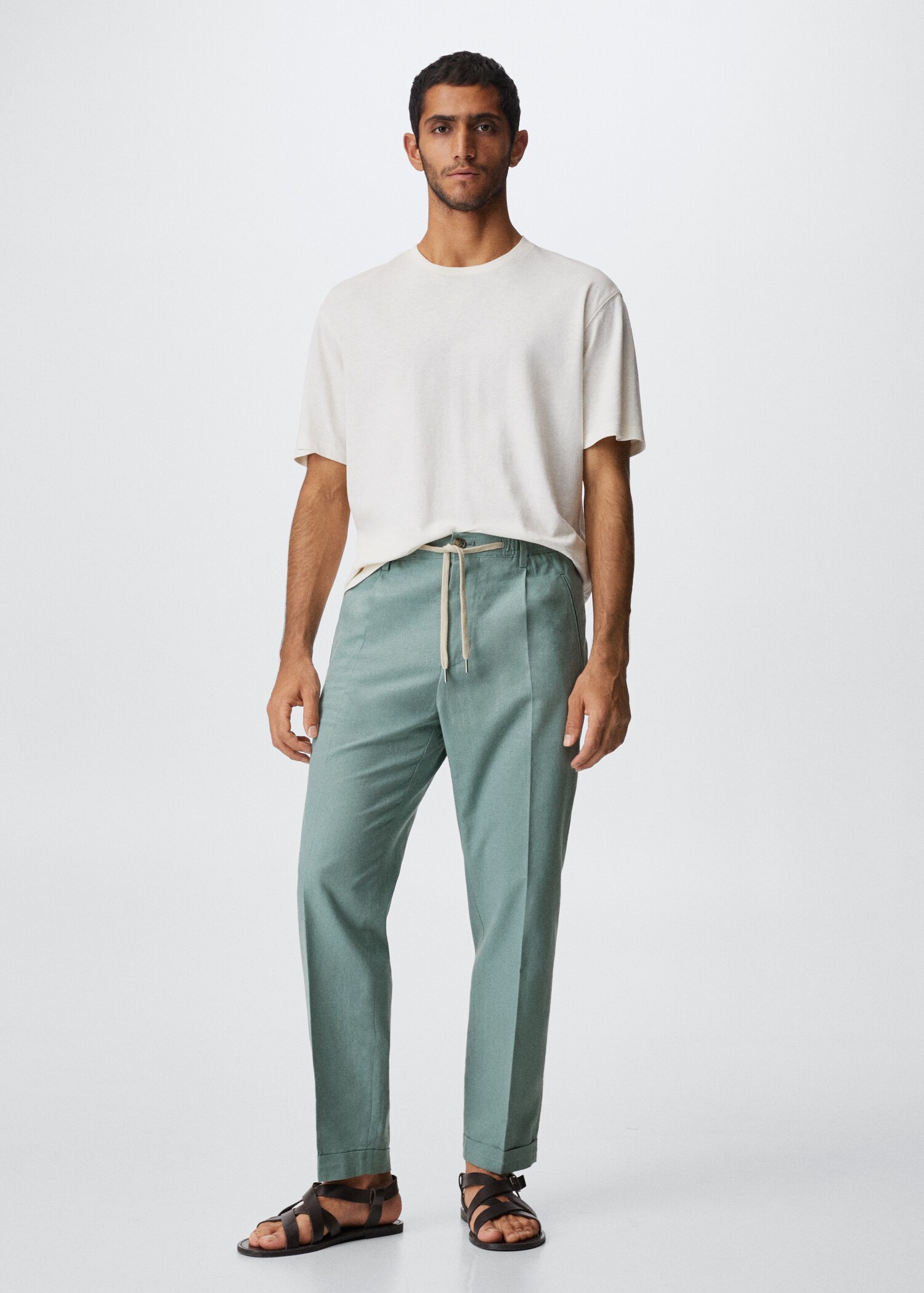 Relaxed-Leinenhose - Allgemeine Ansicht