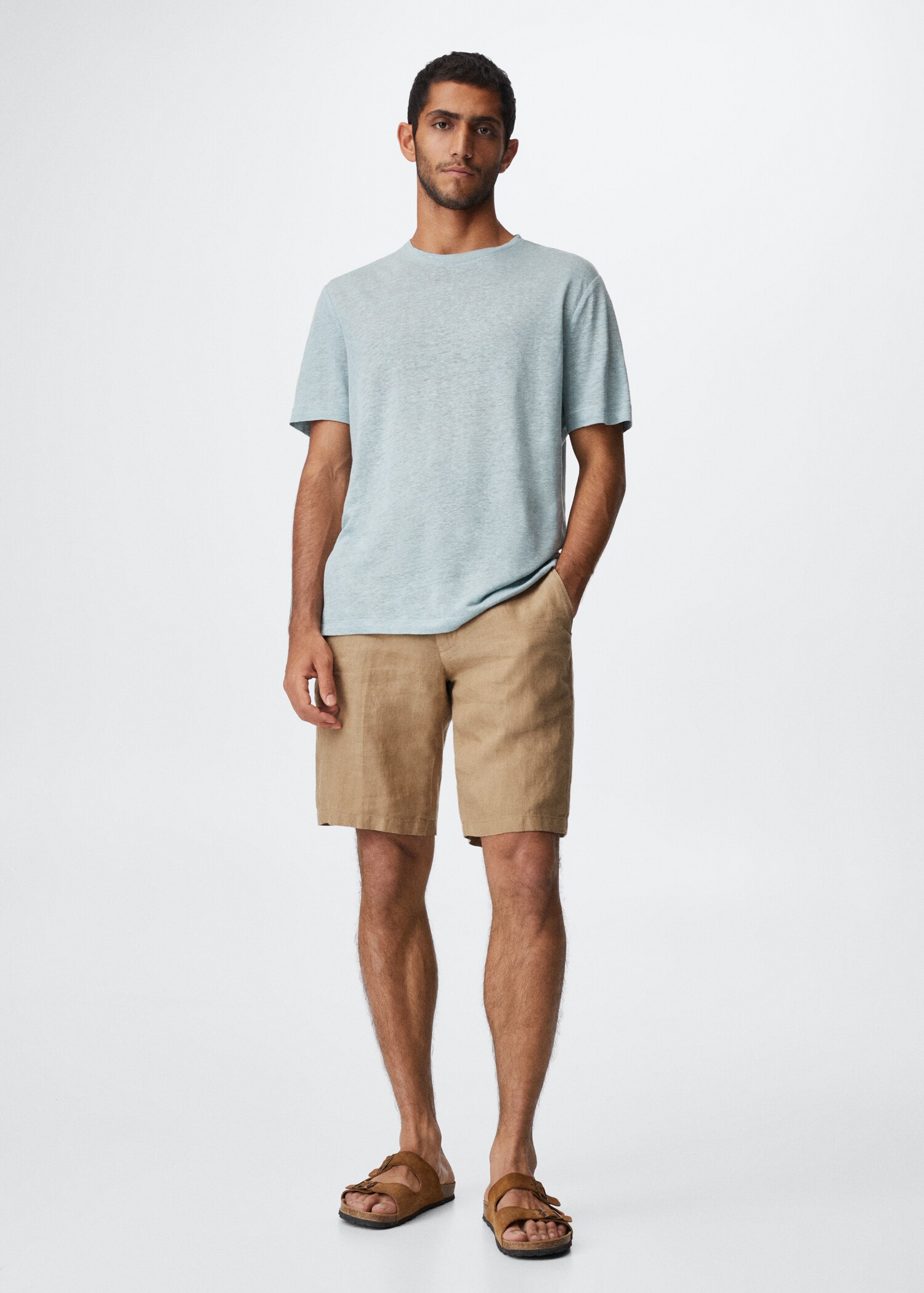 100% linen shorts - General plane