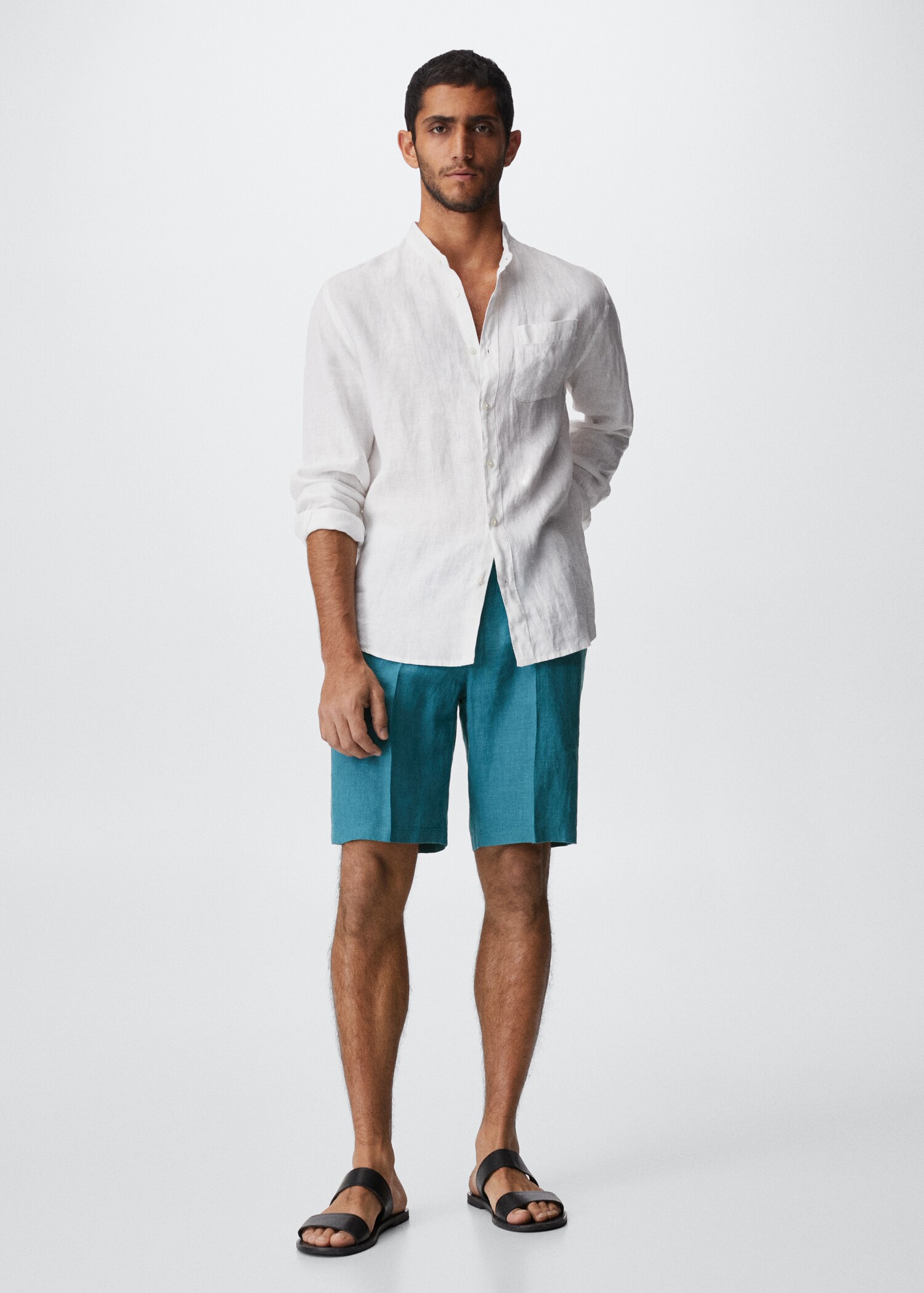 100% linen shorts - General plane