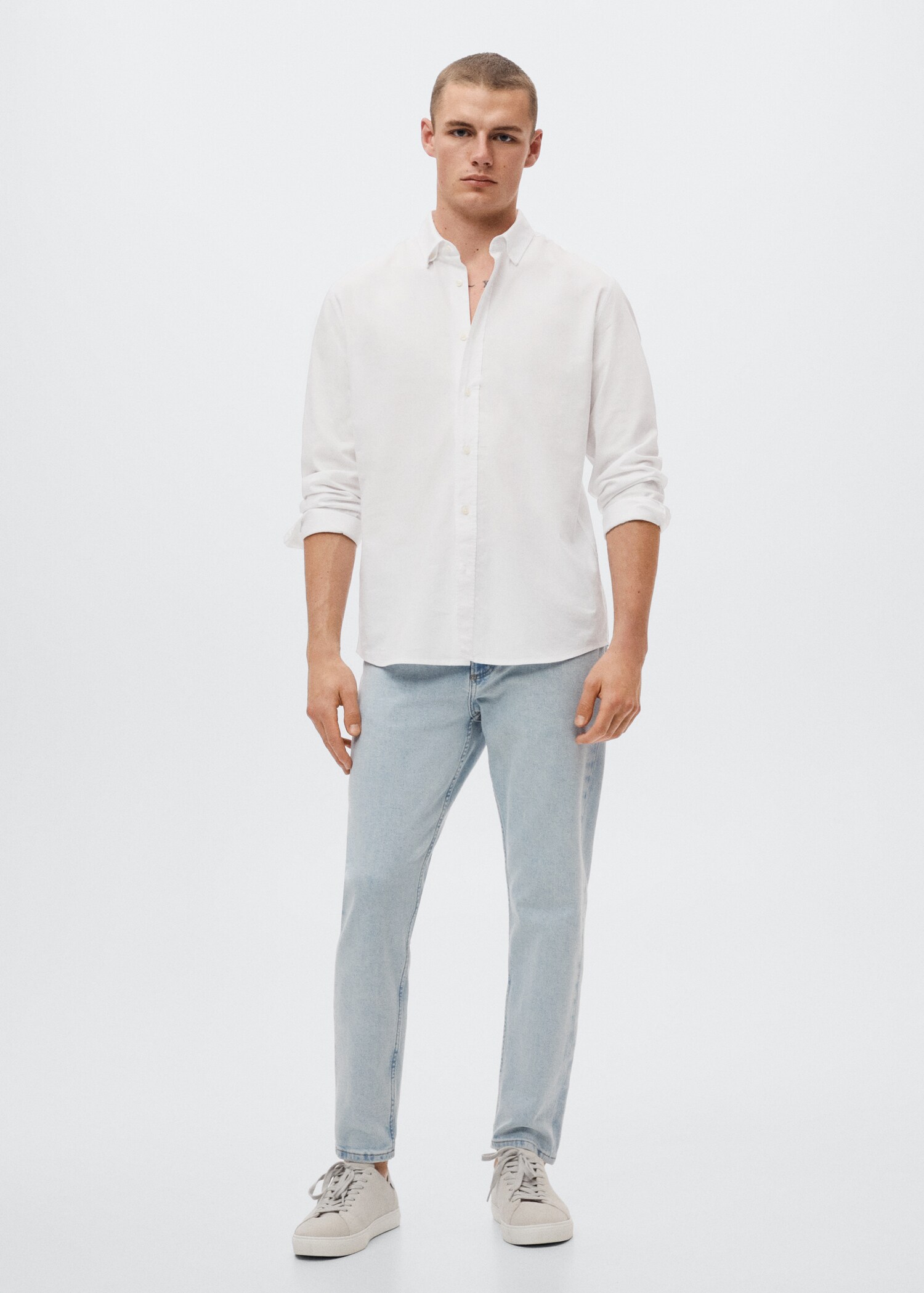 Camisa regular fit cotó - Pla general
