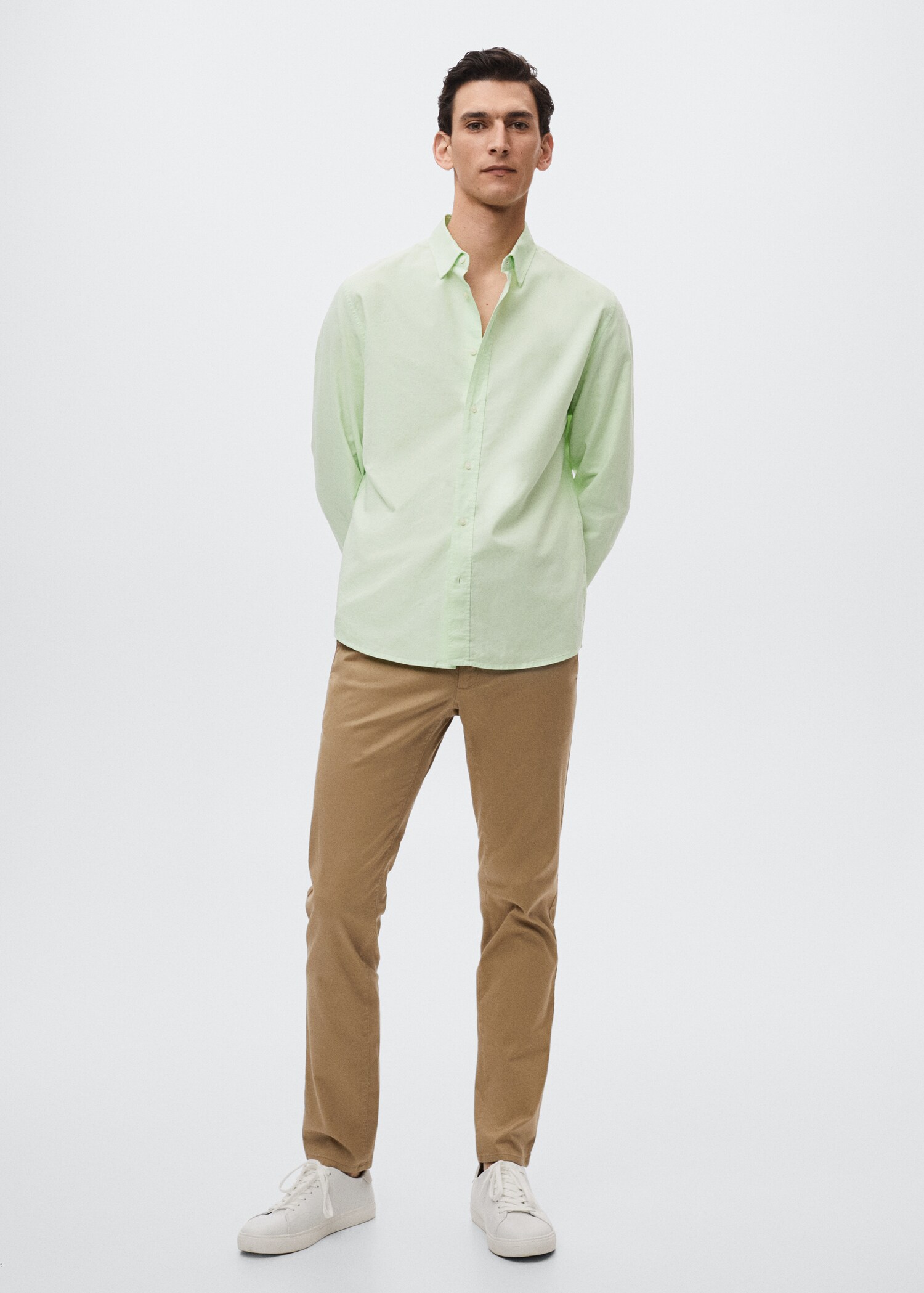Camisa regular fit cotó - Pla general