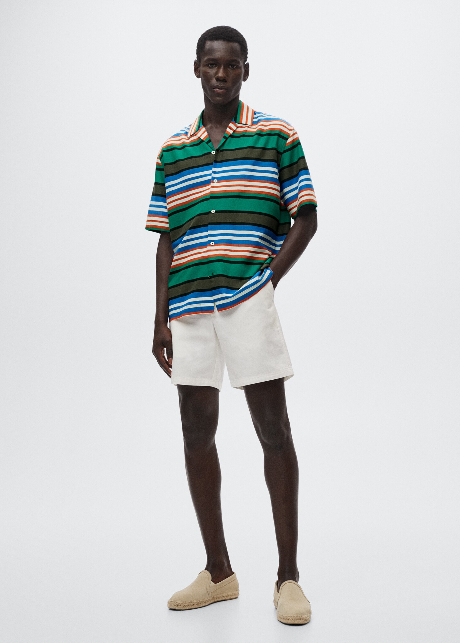 Striped flowy shirt - General plane