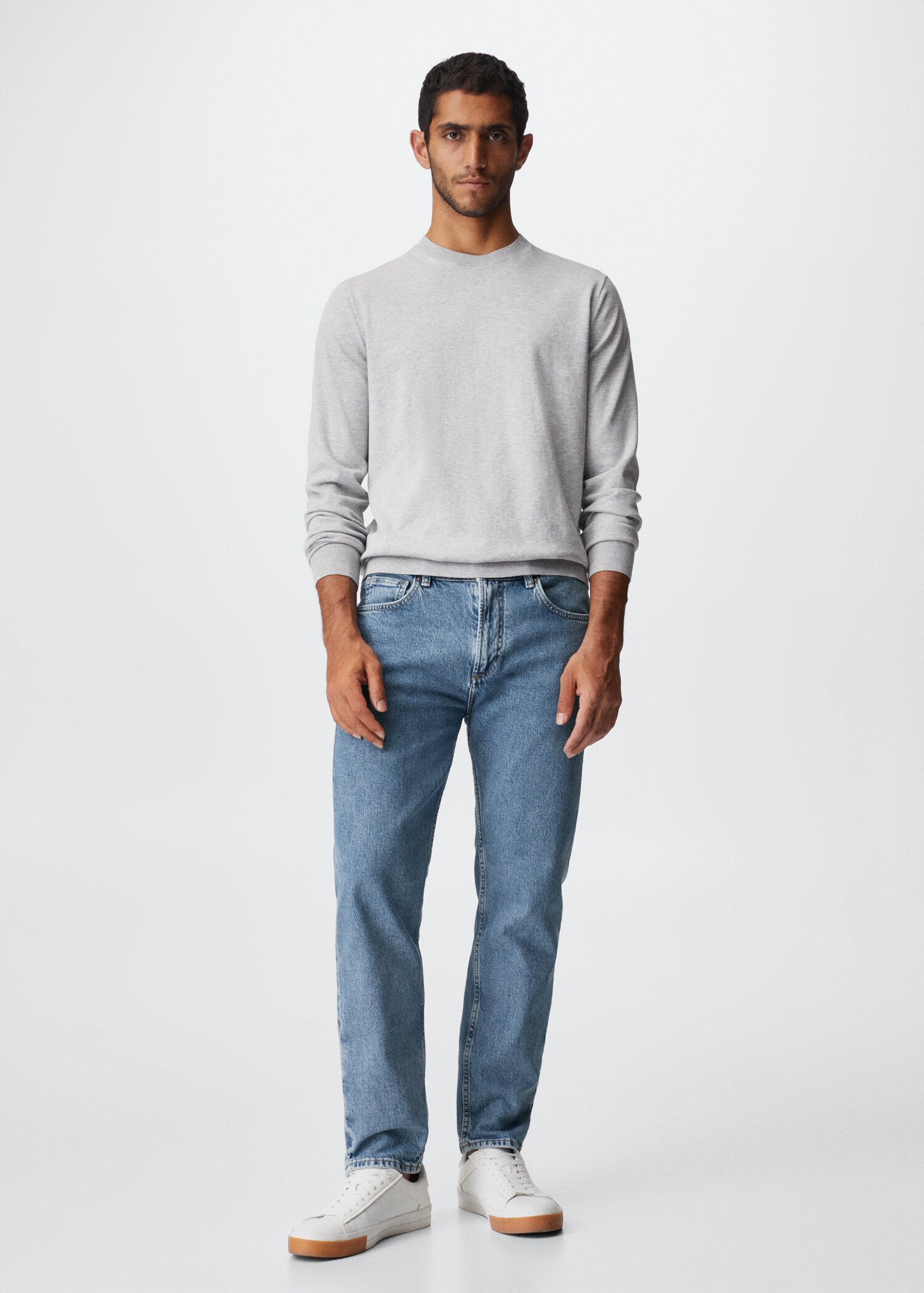 Ben tapered cropped jeans - General plane