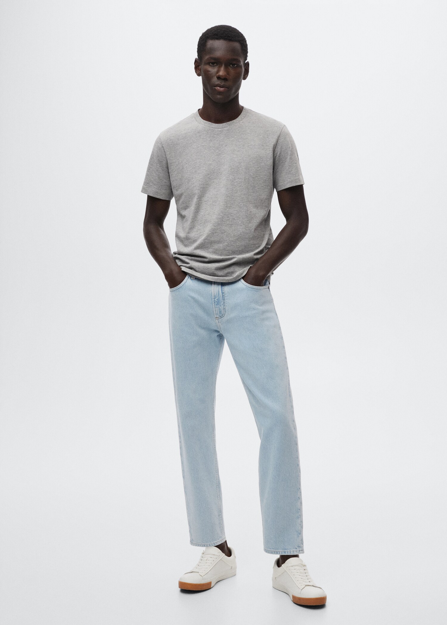 Ben tapered cropped jeans - General plane