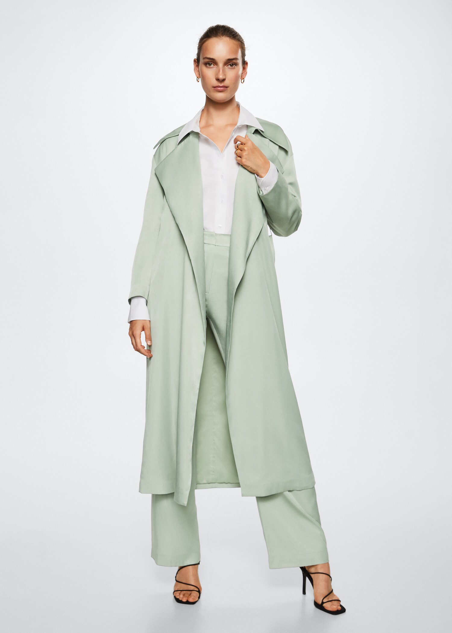 Fluid trench with belt - General plane