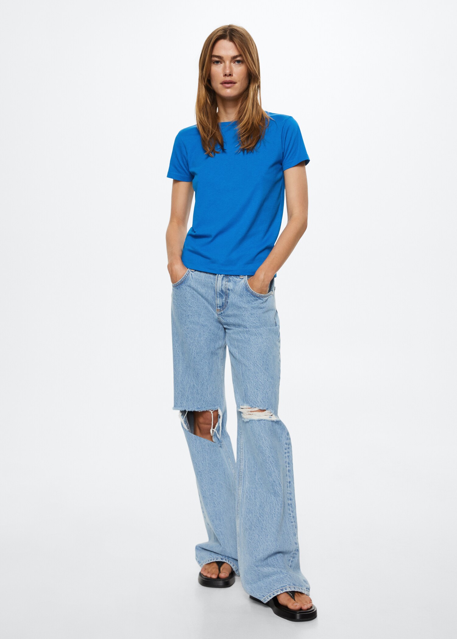 T-shirt basique en coton - Plan général