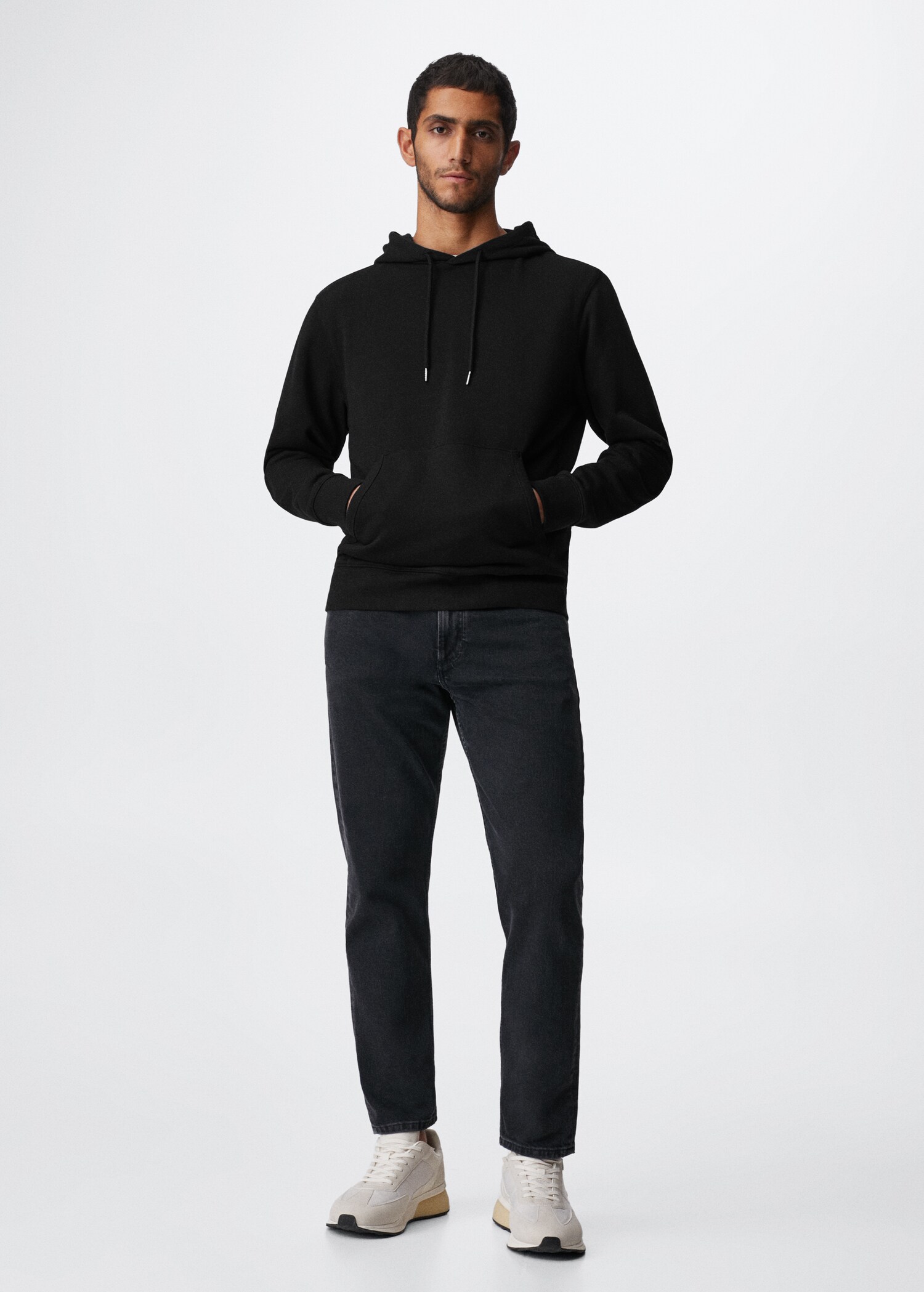 Leichte Basic-Sweatshirt mit Kapuze - Allgemeine Ansicht