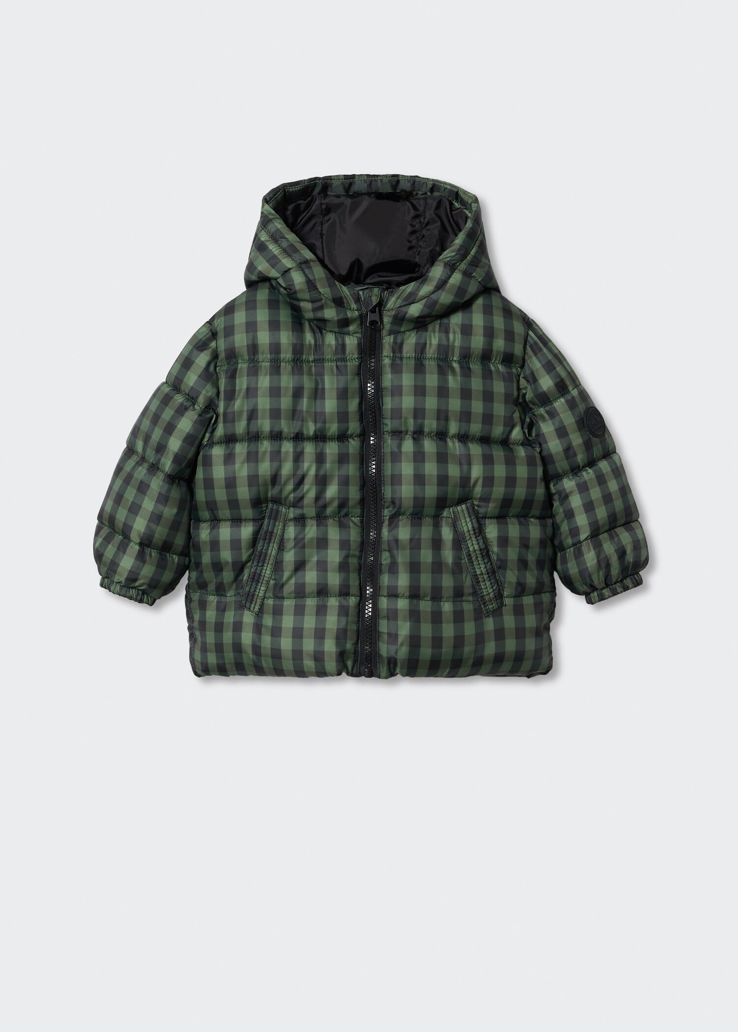 Hood quilted coat - General plane