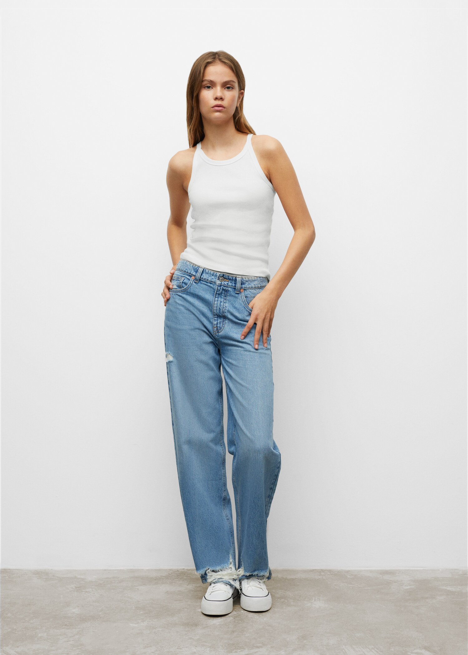 Cotton crop top - General plane