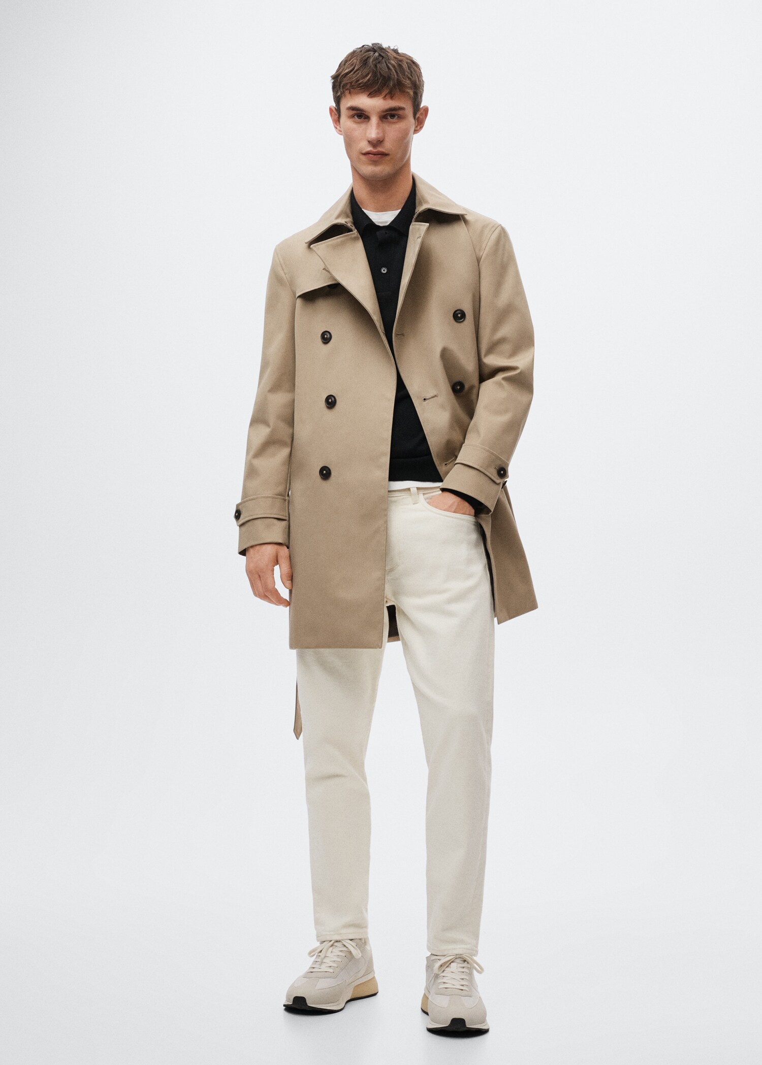 Classic water-repellent trench coat - General plane