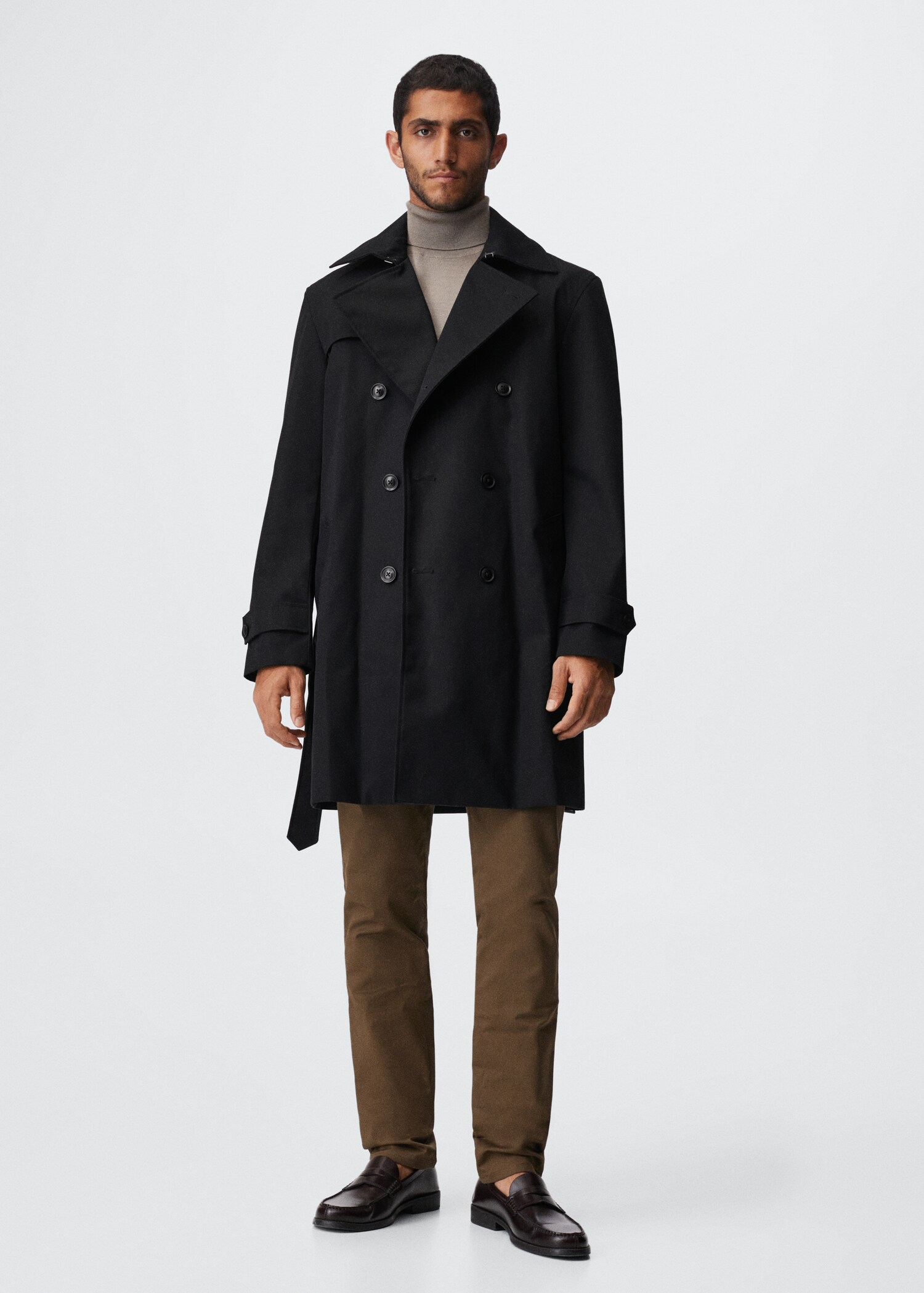 Classic water-repellent trench coat - General plane