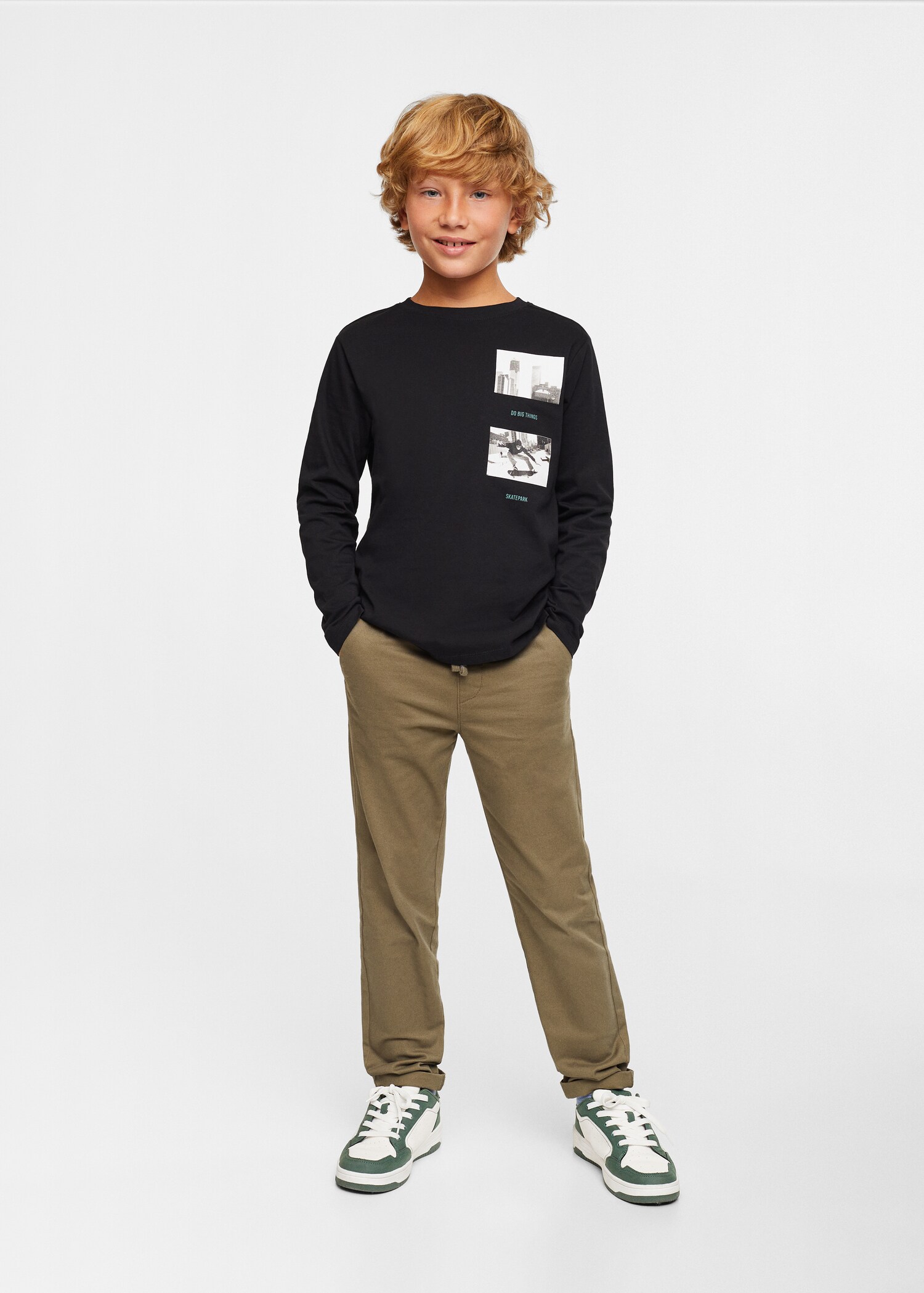 Printed long sleeve t-shirt - General plane