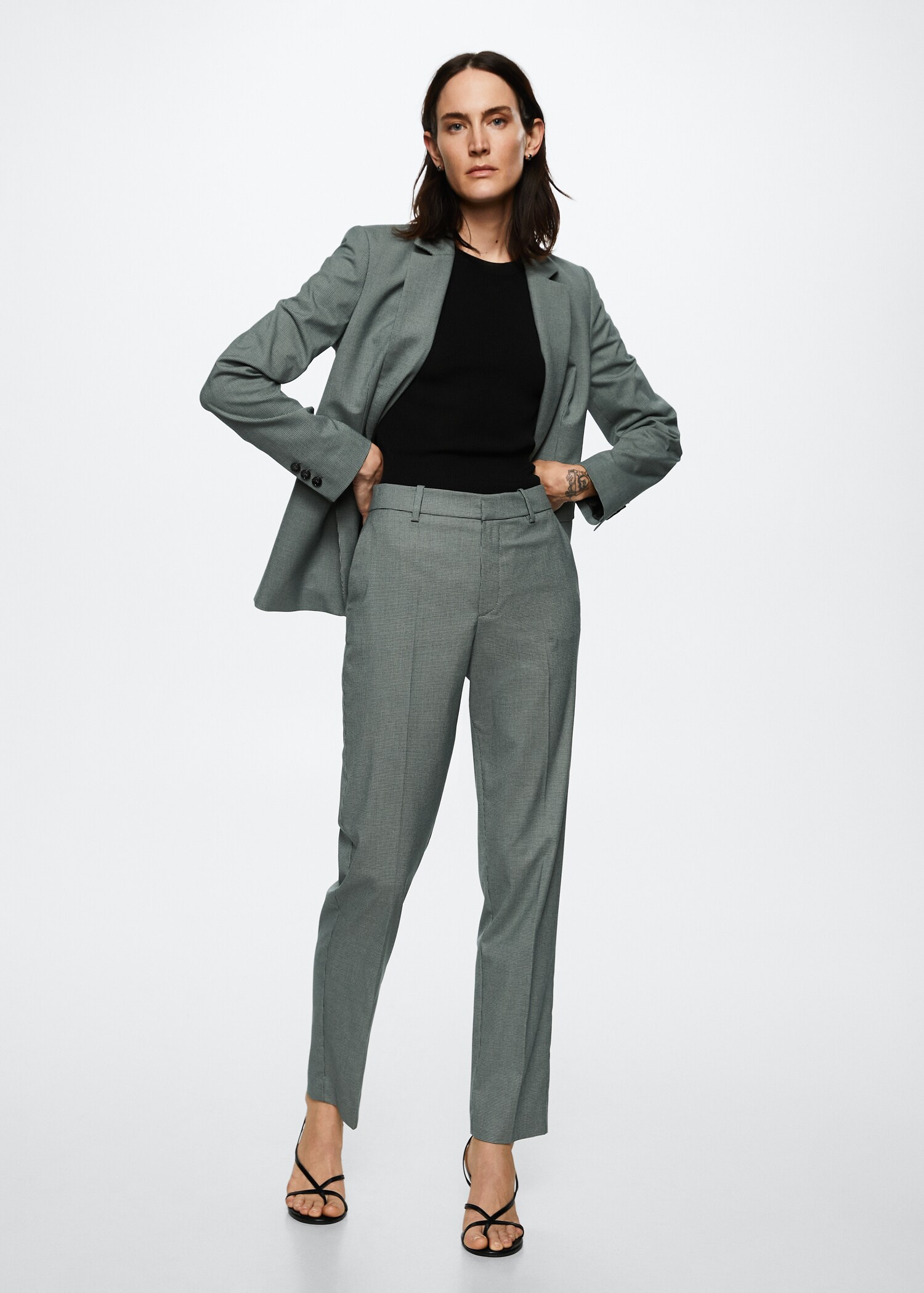 Straight suit trousers - General plane