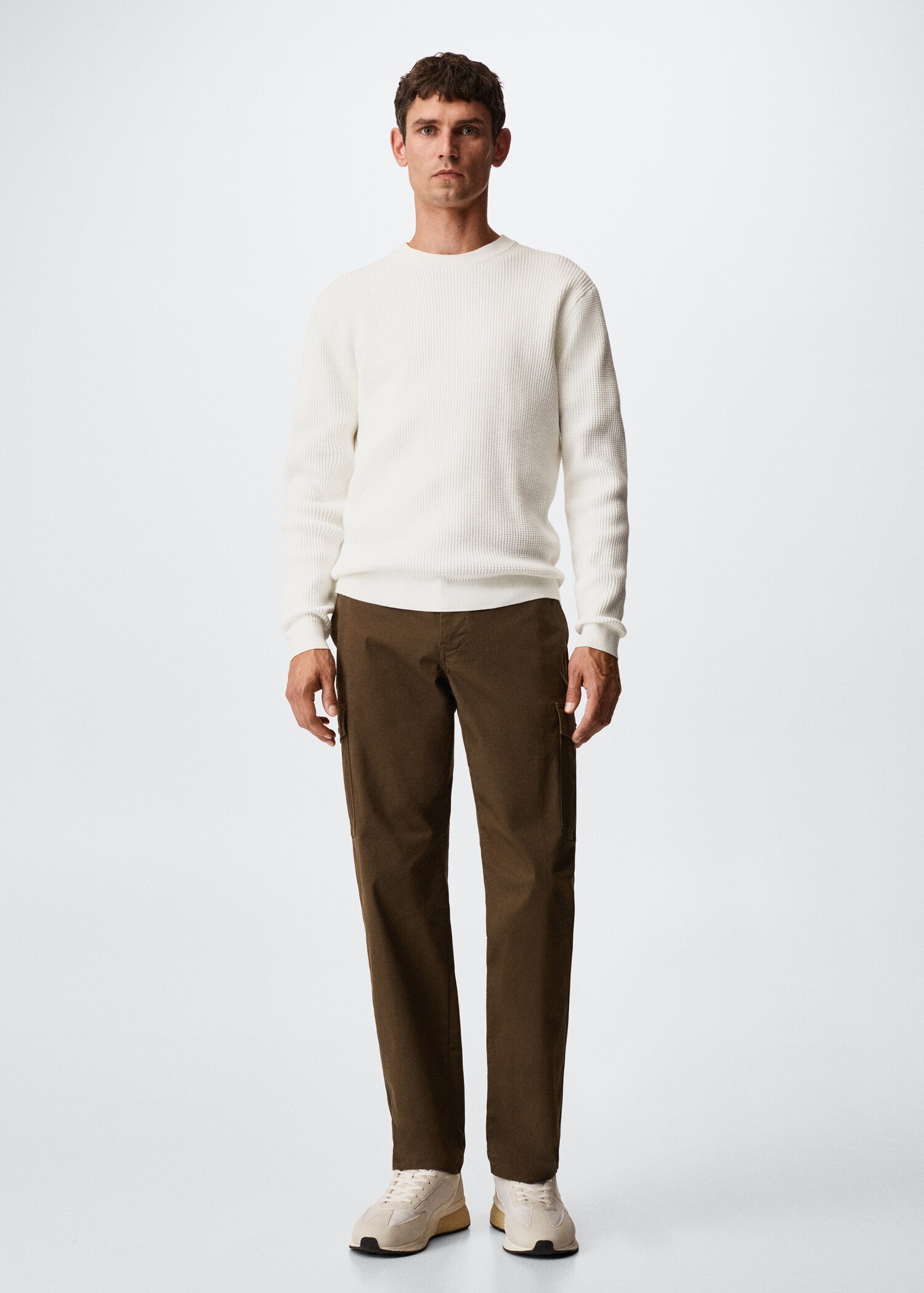 Cotton cargo trousers - General plane