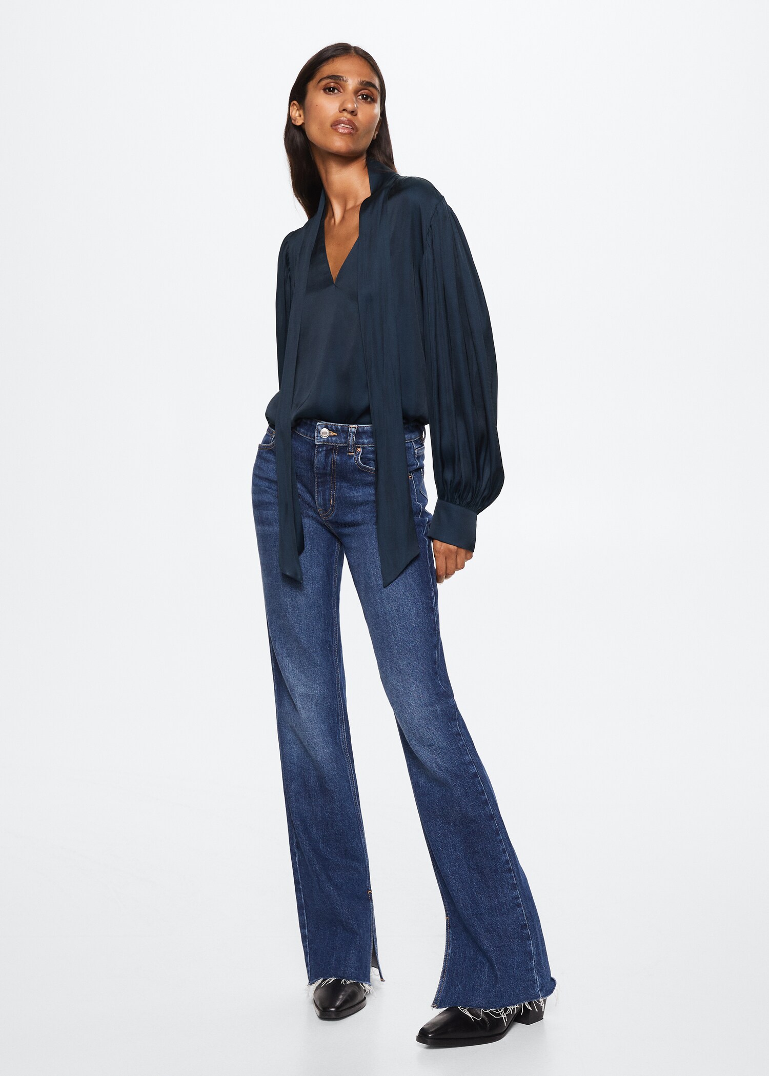 Lace flowy blouse - General plane