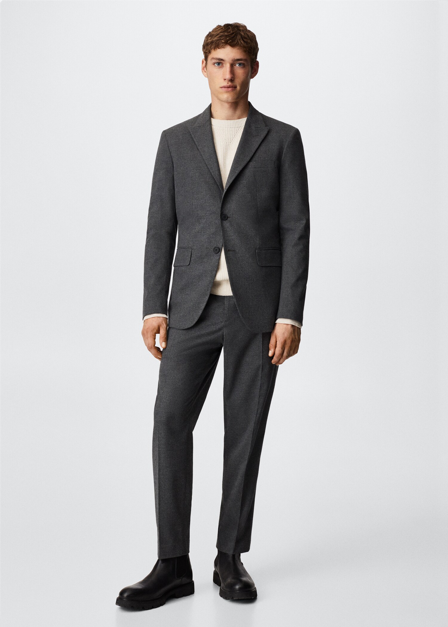 Slim-fit suit jacket - General plane
