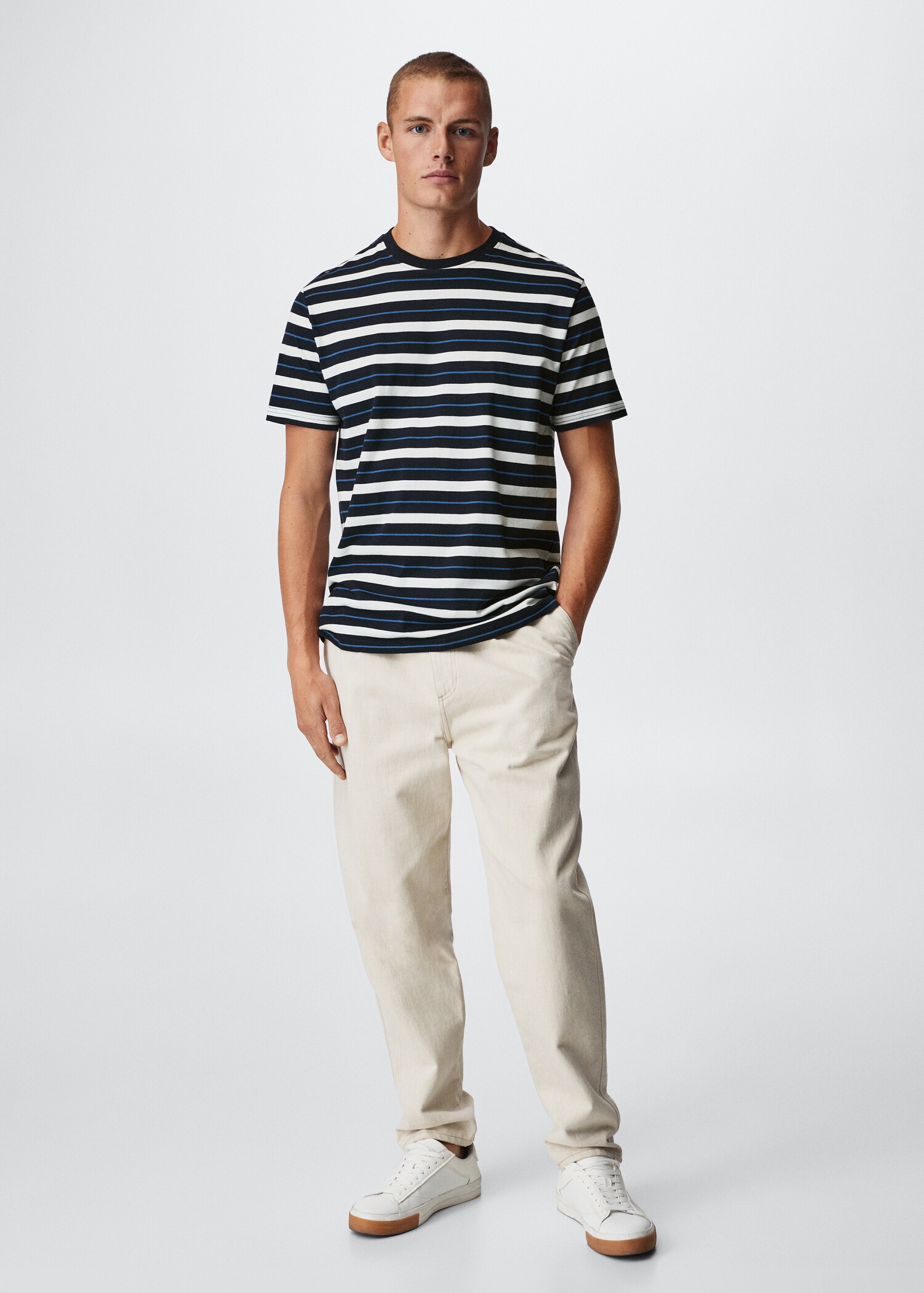 Striped cotton T-shirt - General plane