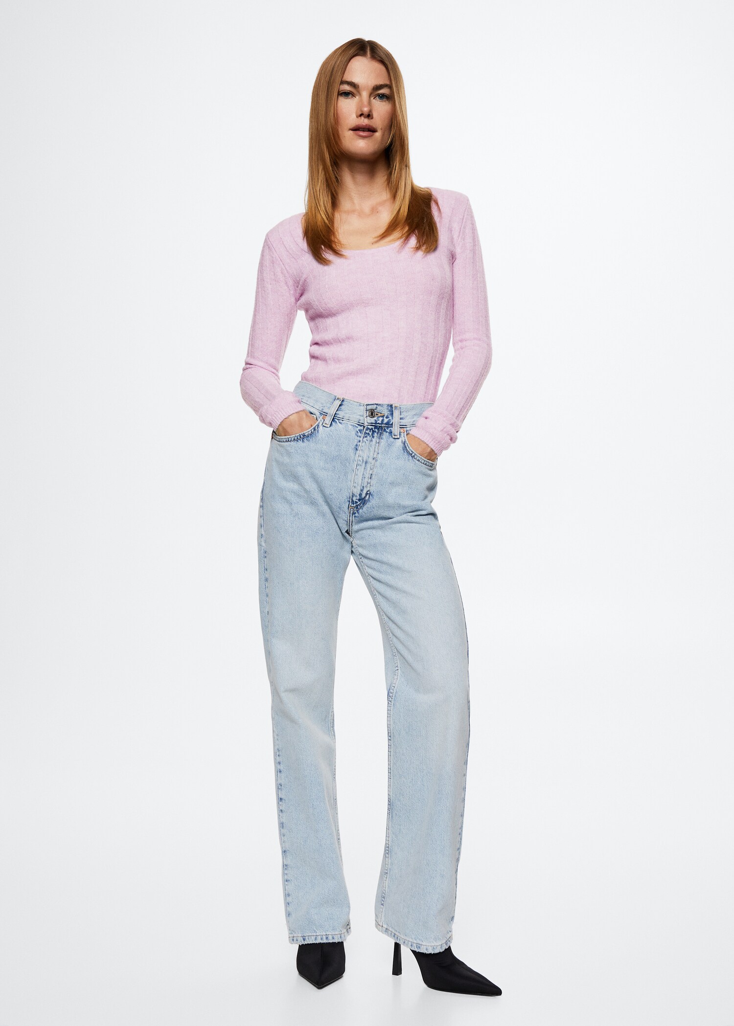 Textured knit sweater - General plane