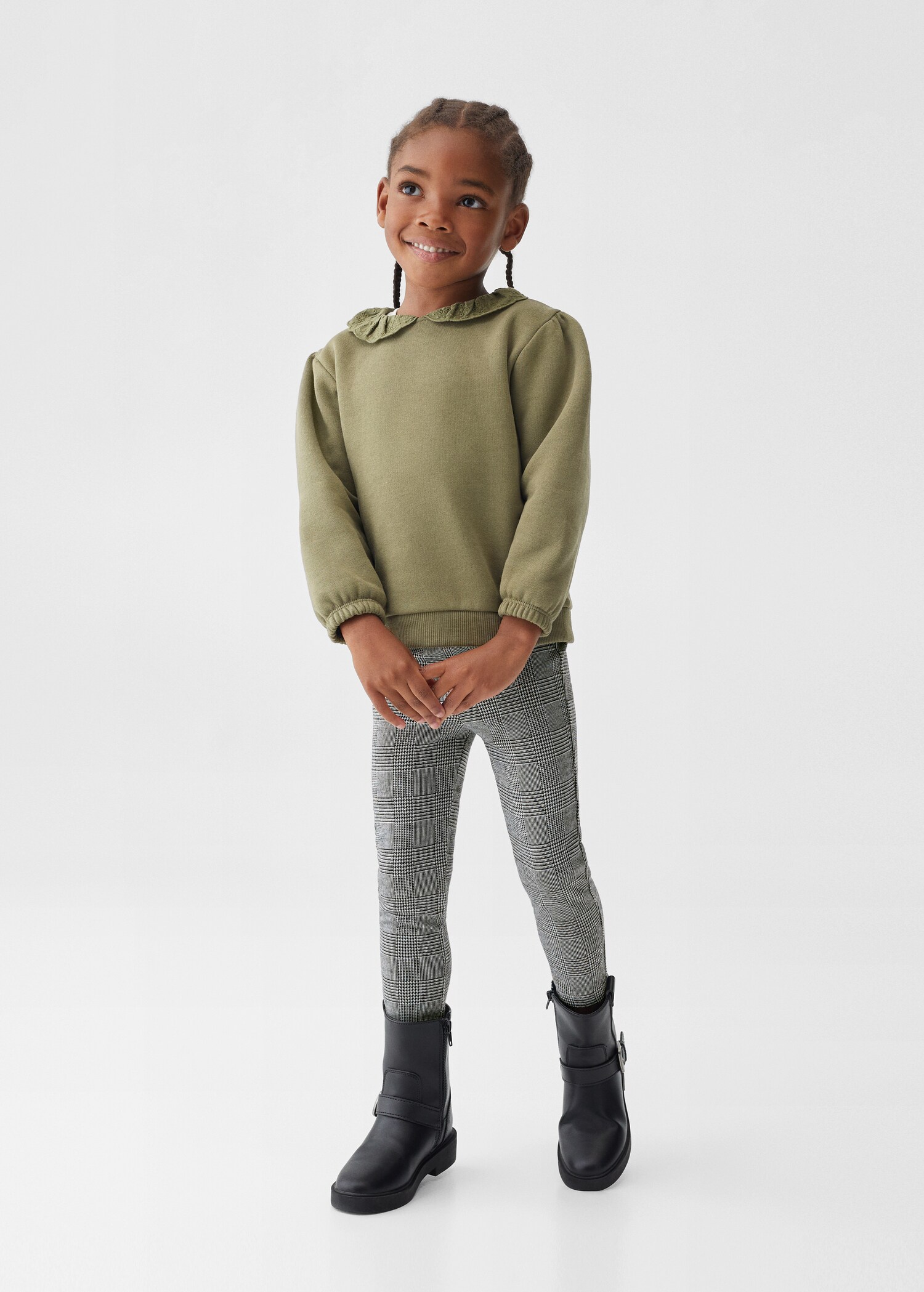 Sweatshirt mit Babydollkragen - Allgemeine Ansicht