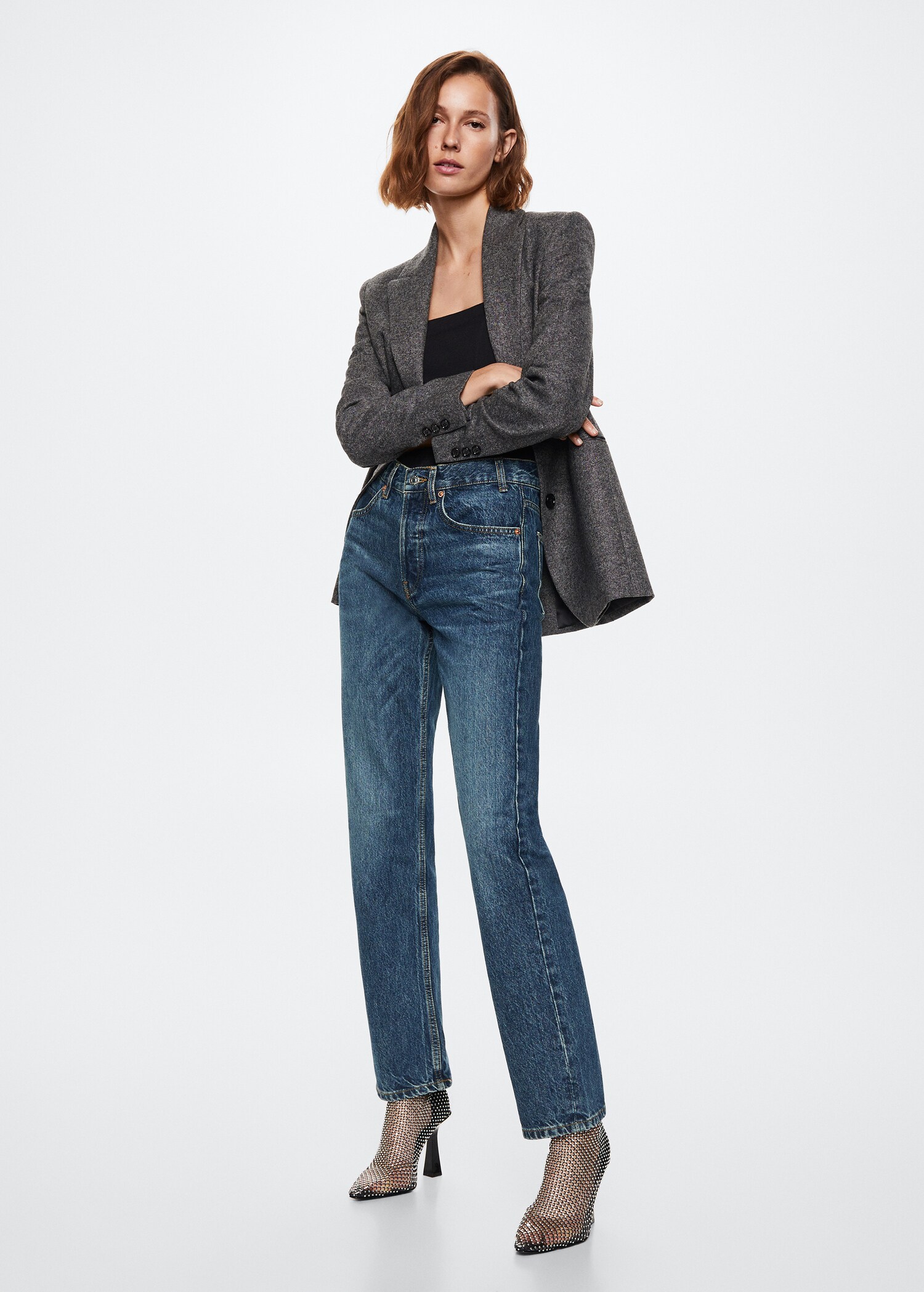 Buttons straight jeans - General plane