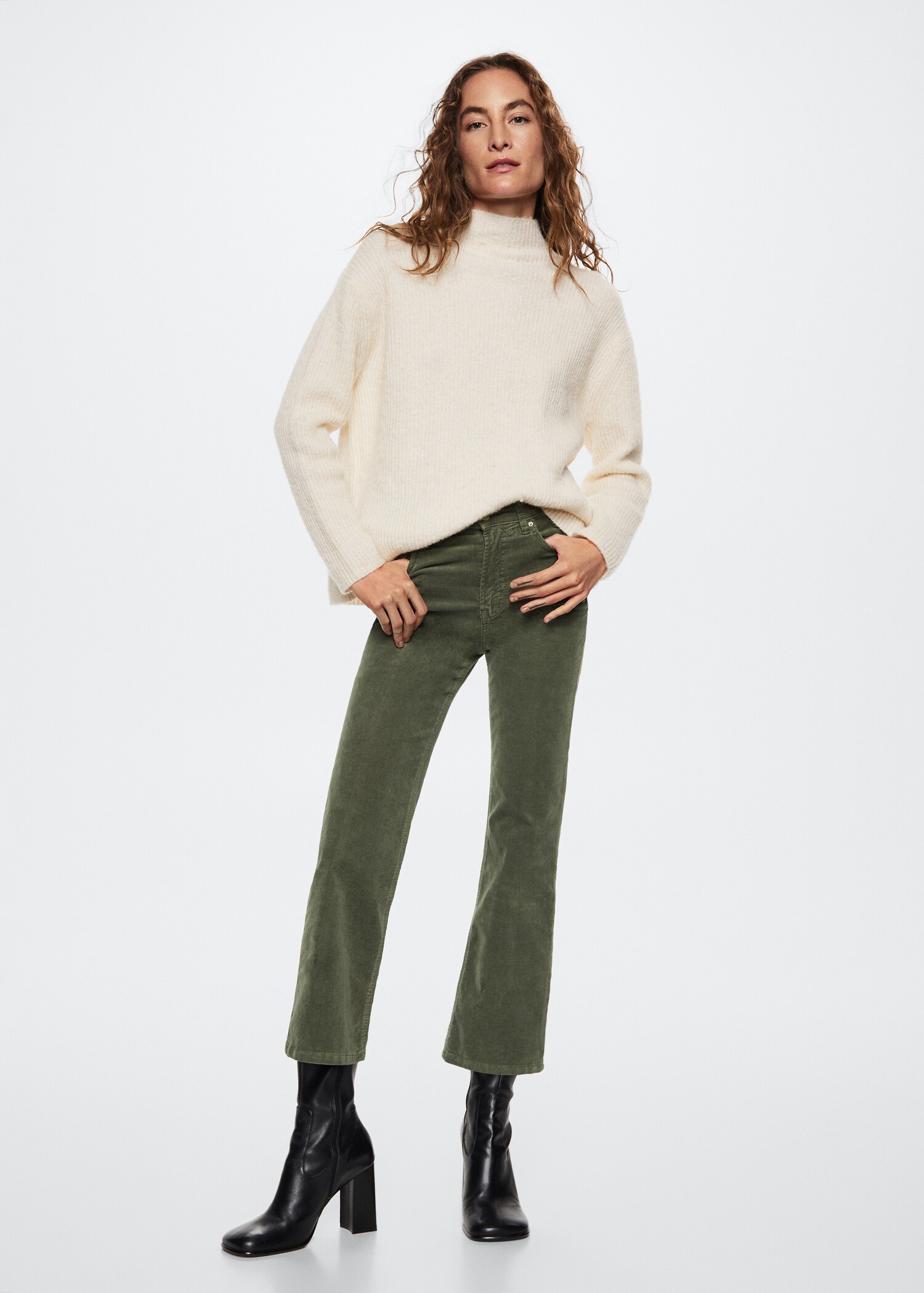 Corduroy bootcut jeans - General plane