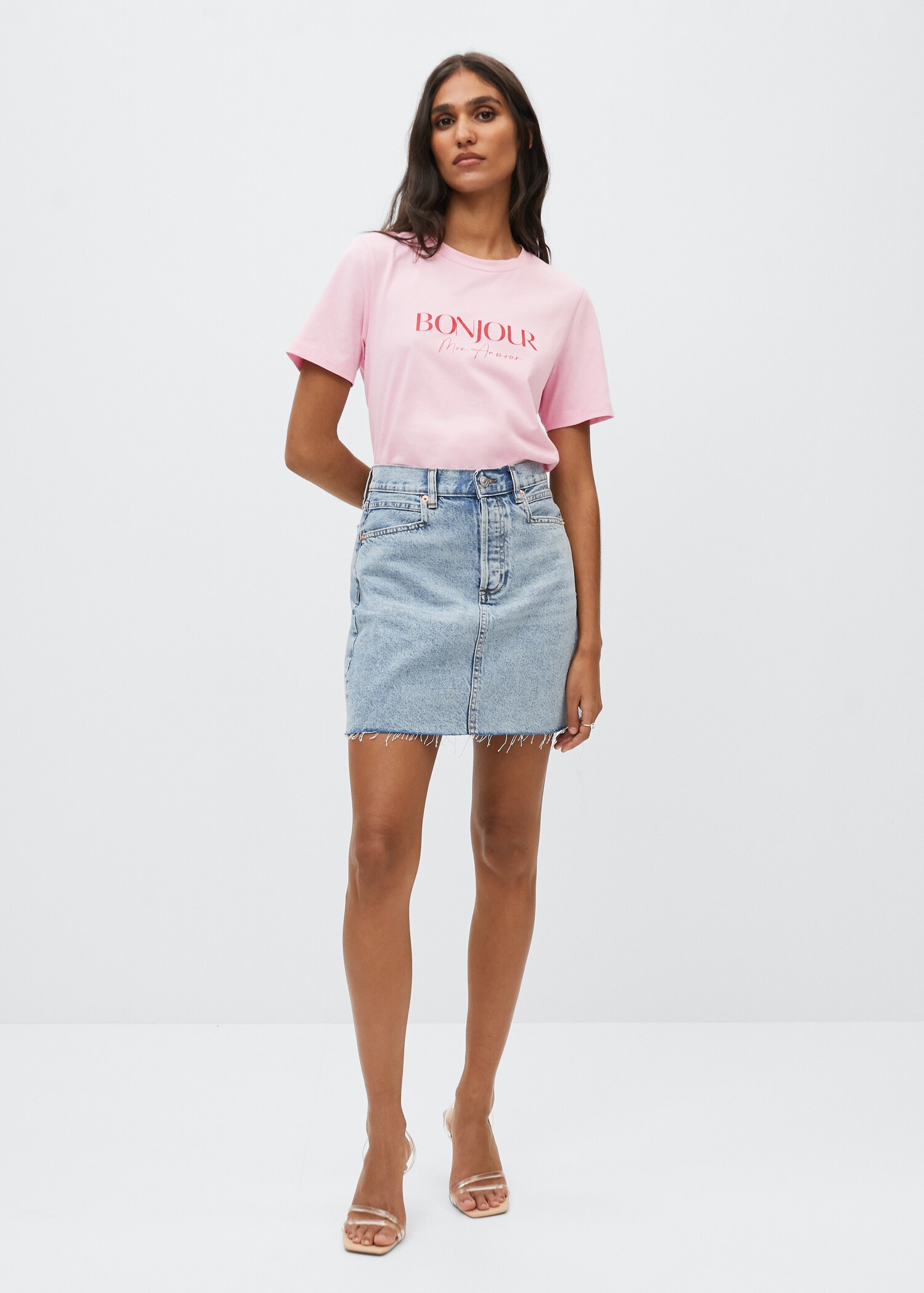 Message cotton T-shirt - General plane
