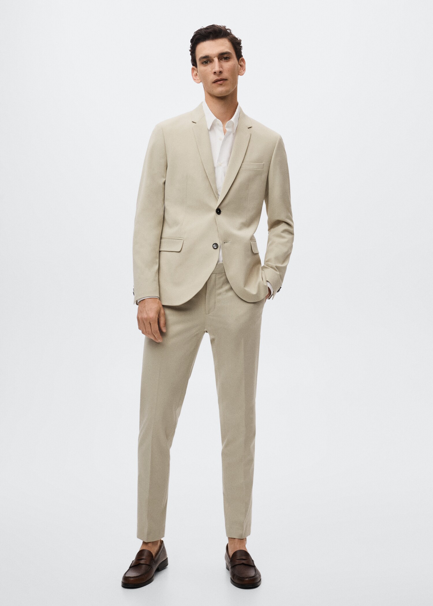 Super slim-fit suit jacket - General plane