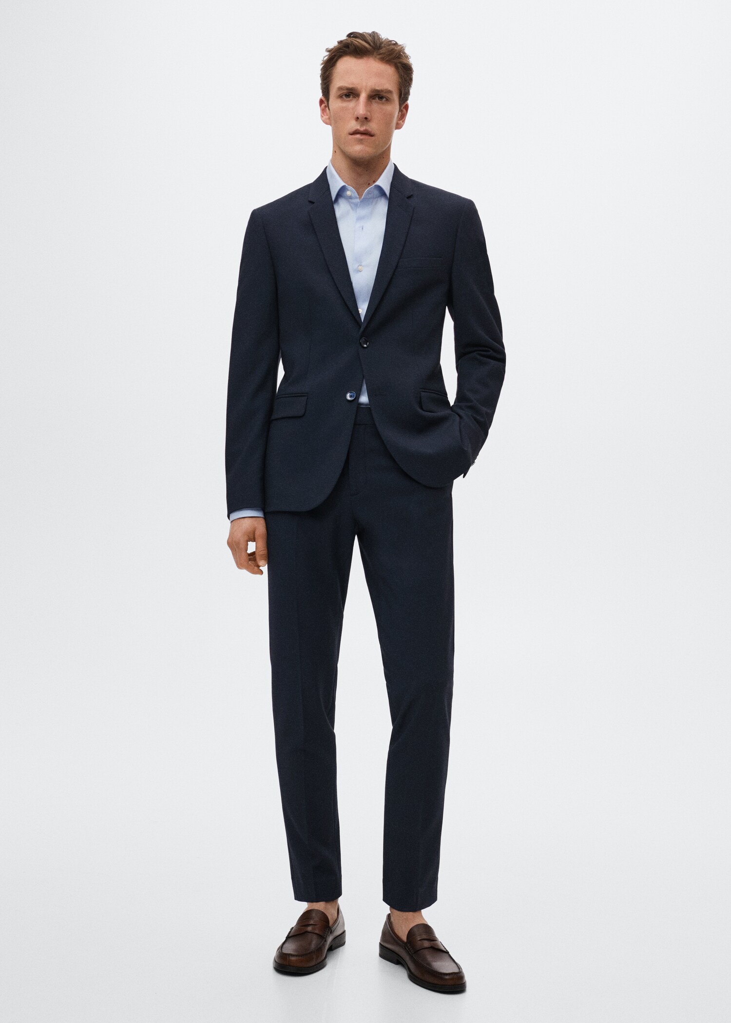 Super Slim Fit-Anzughose - Allgemeine Ansicht
