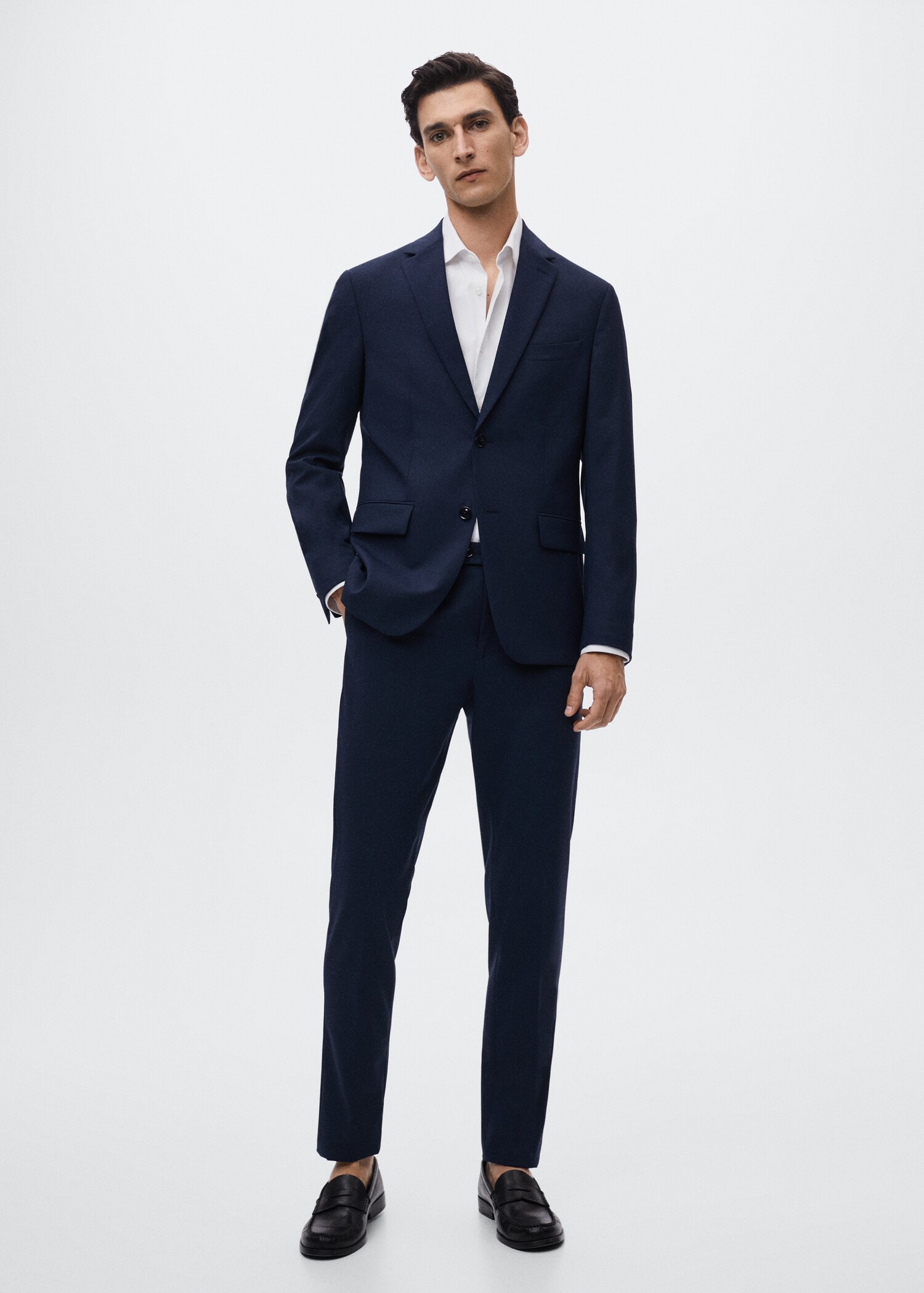 Slim fit cotton suit shirt - General plane