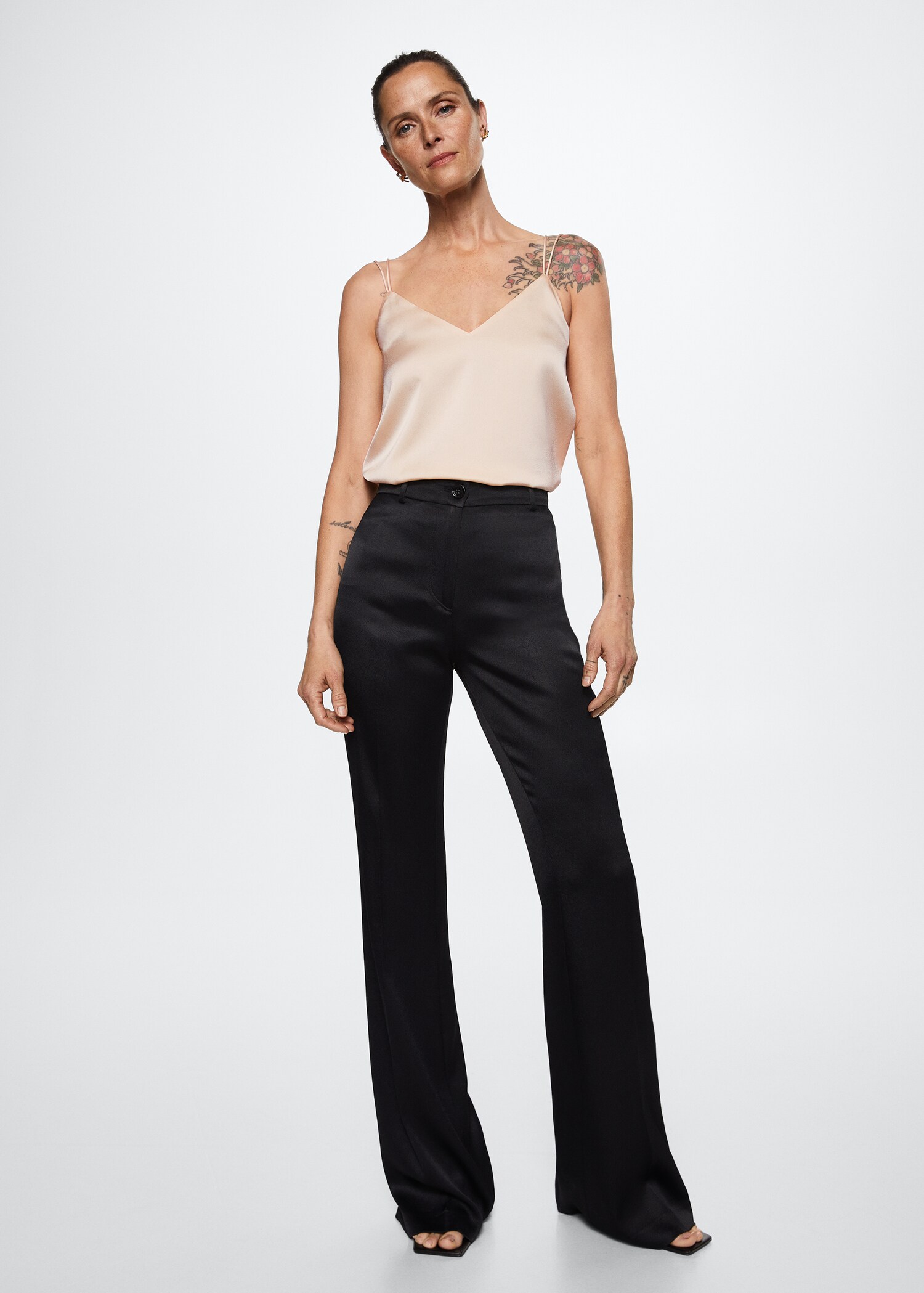 Satin lace top - General plane