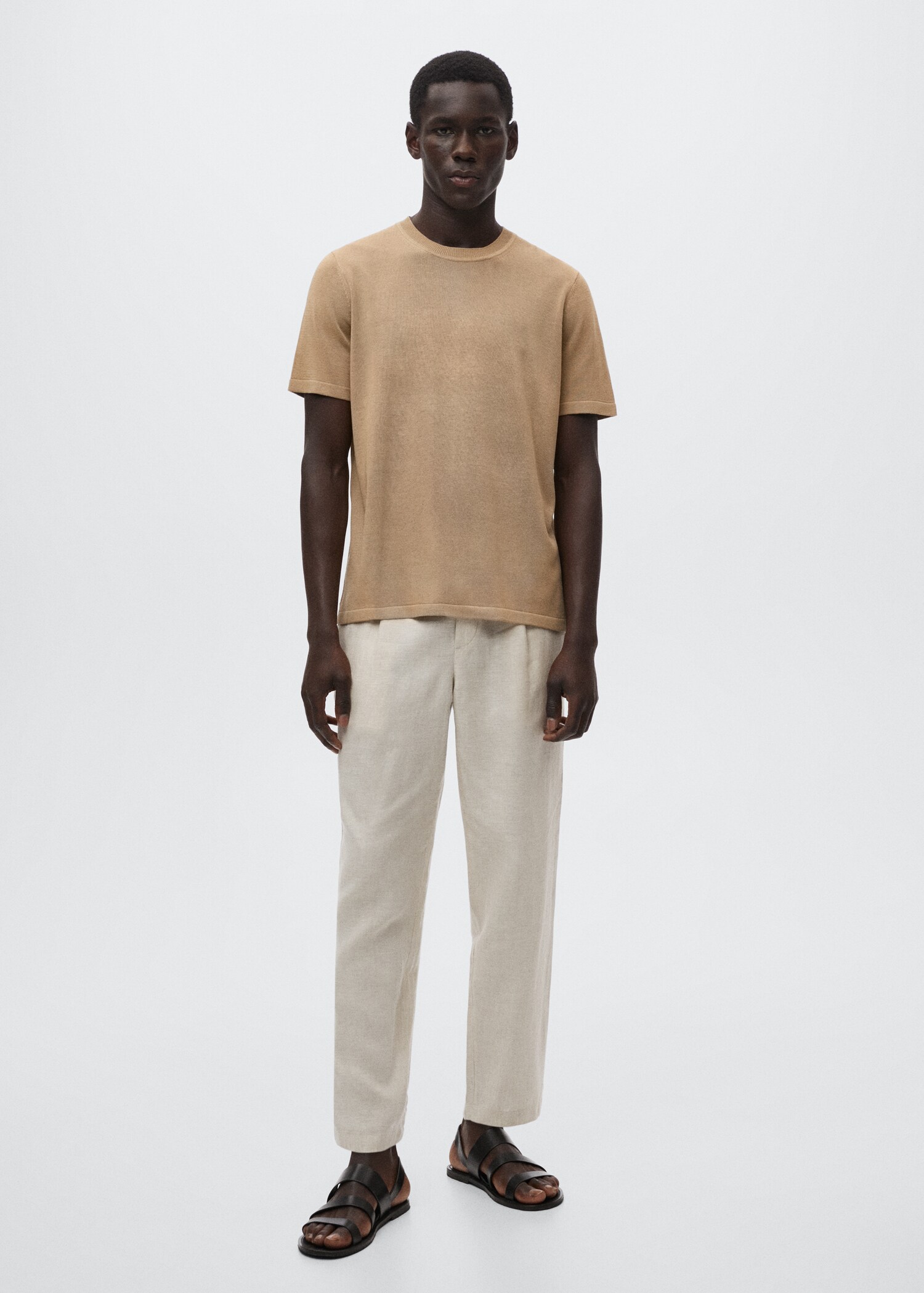 Knitted linen T-shirt - General plane