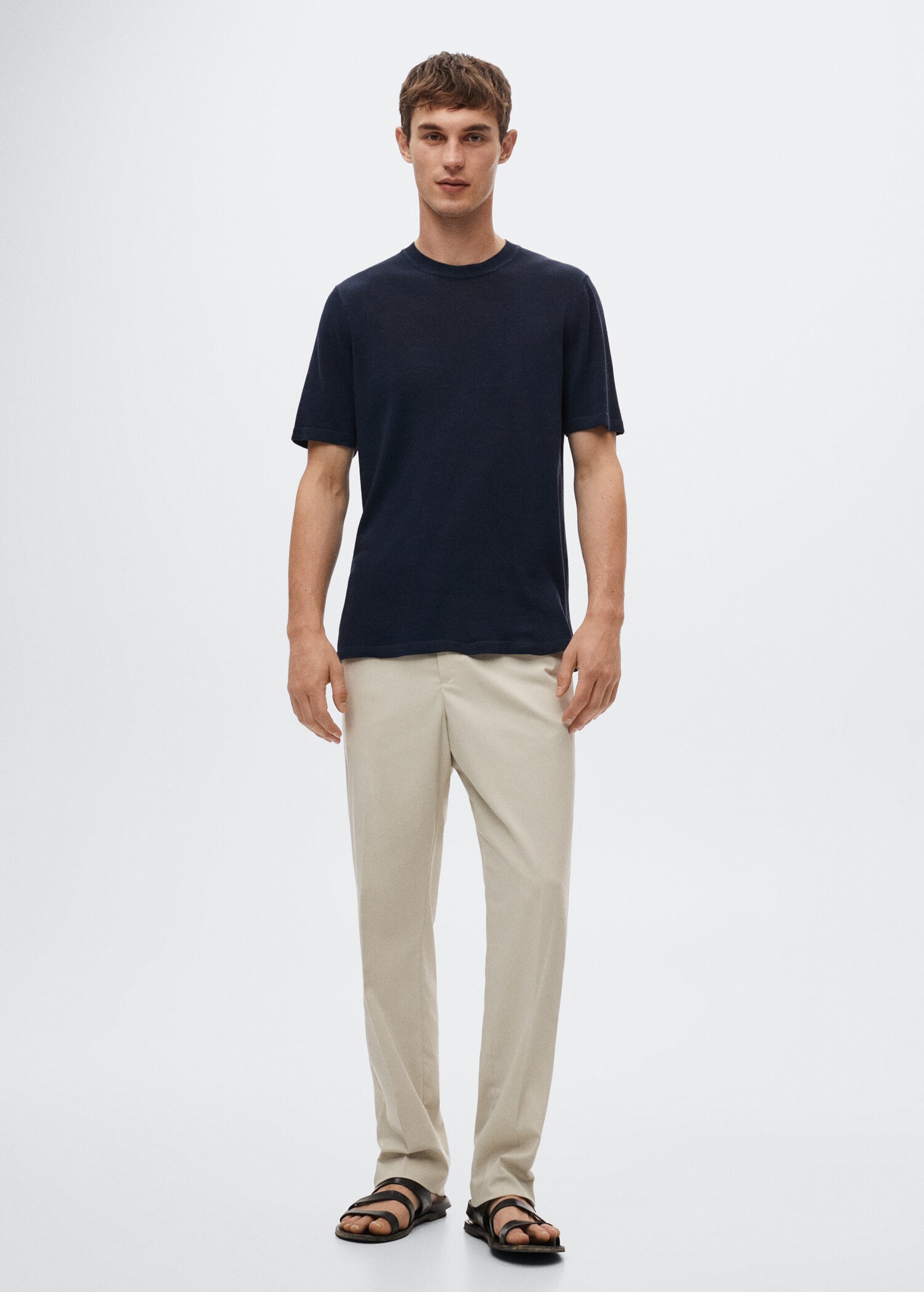 Knitted linen T-shirt - General plane